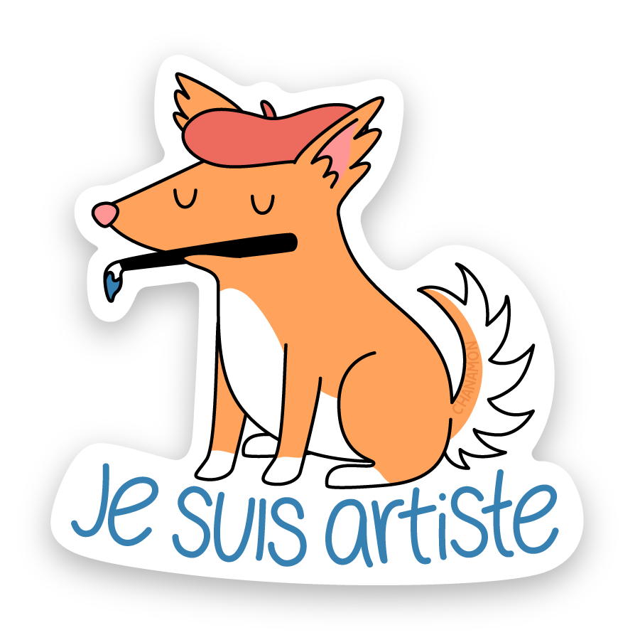 Je Suis Artiste Sticker