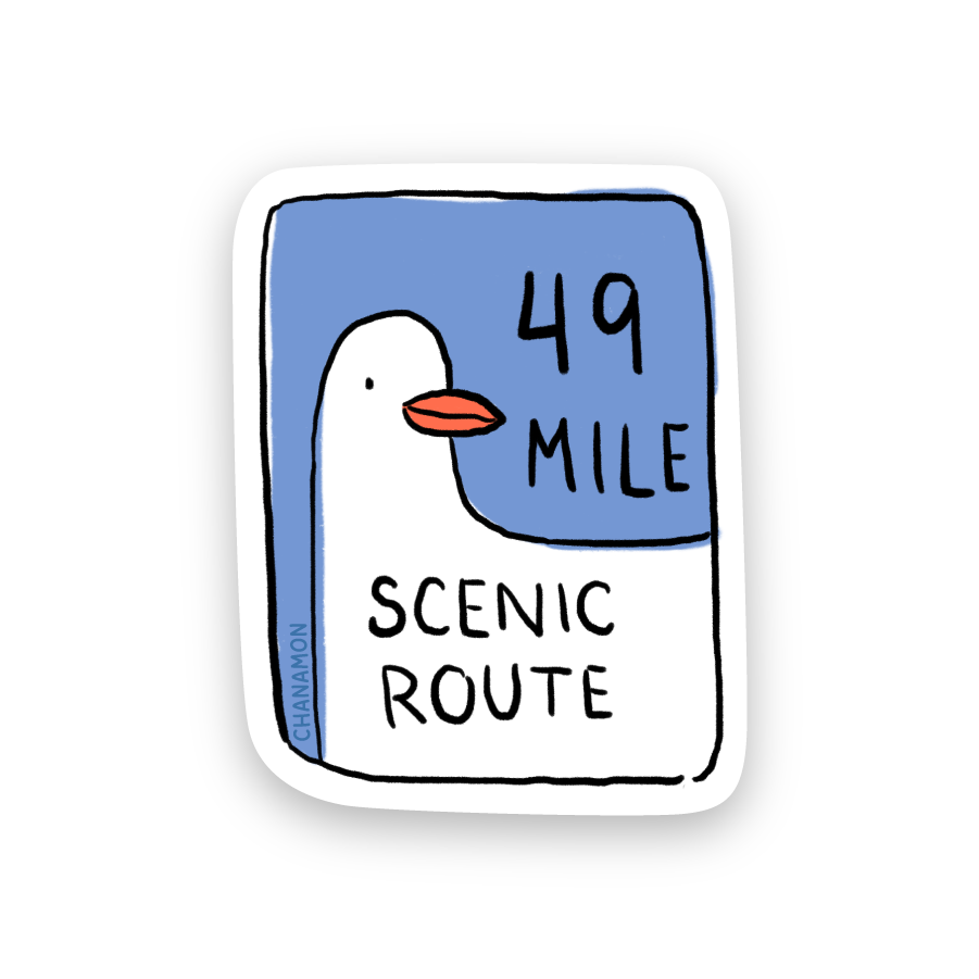 49 Mile Seagull San Francisco Sticker