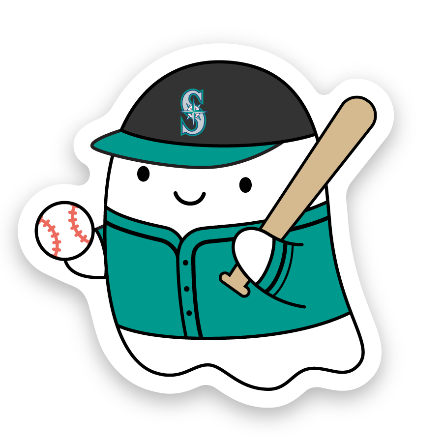 Seattle Mariners Baseball Ghost Sticker