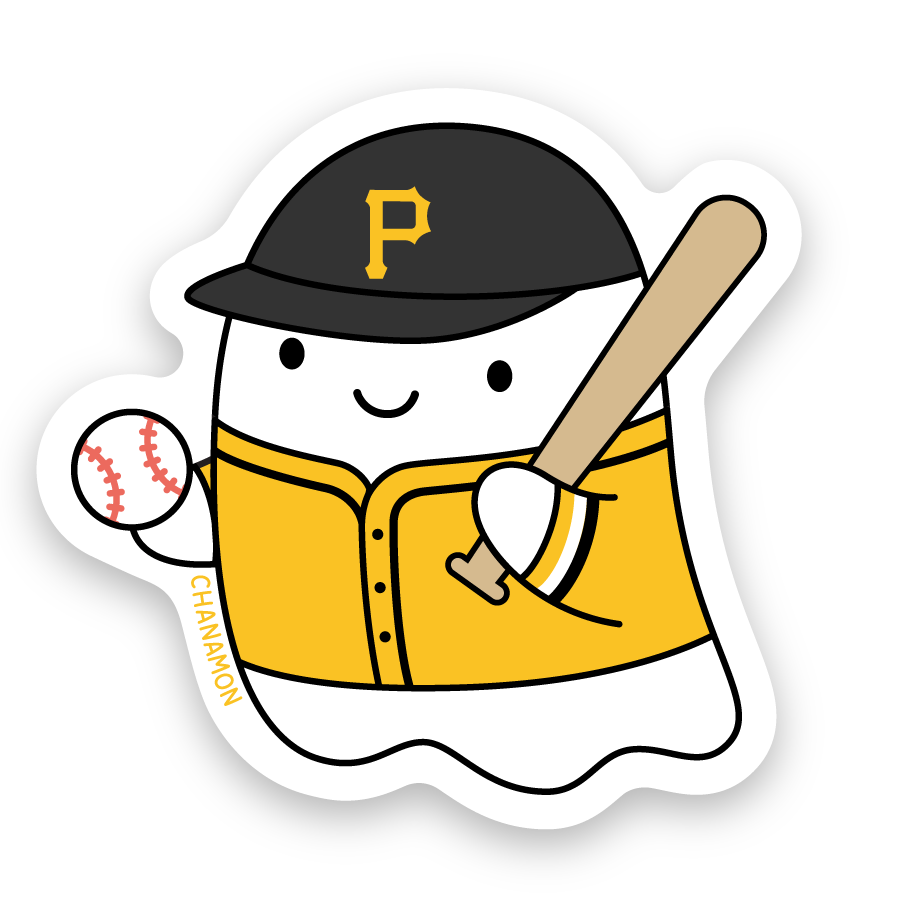 Pittsburgh Pirates Baseball Ghost Sticker