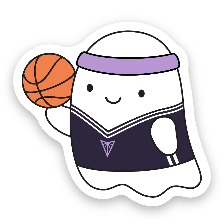 Valkyries Basketball Ghost Sticker