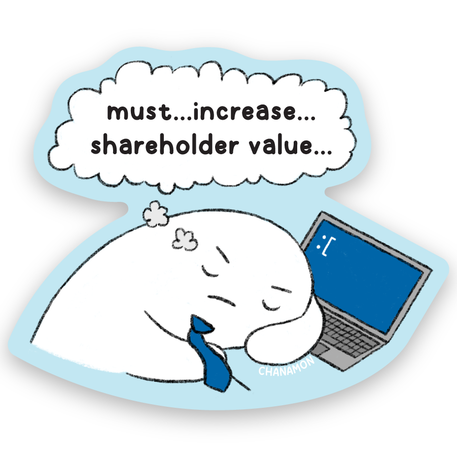 Corporate Dreams Sticker