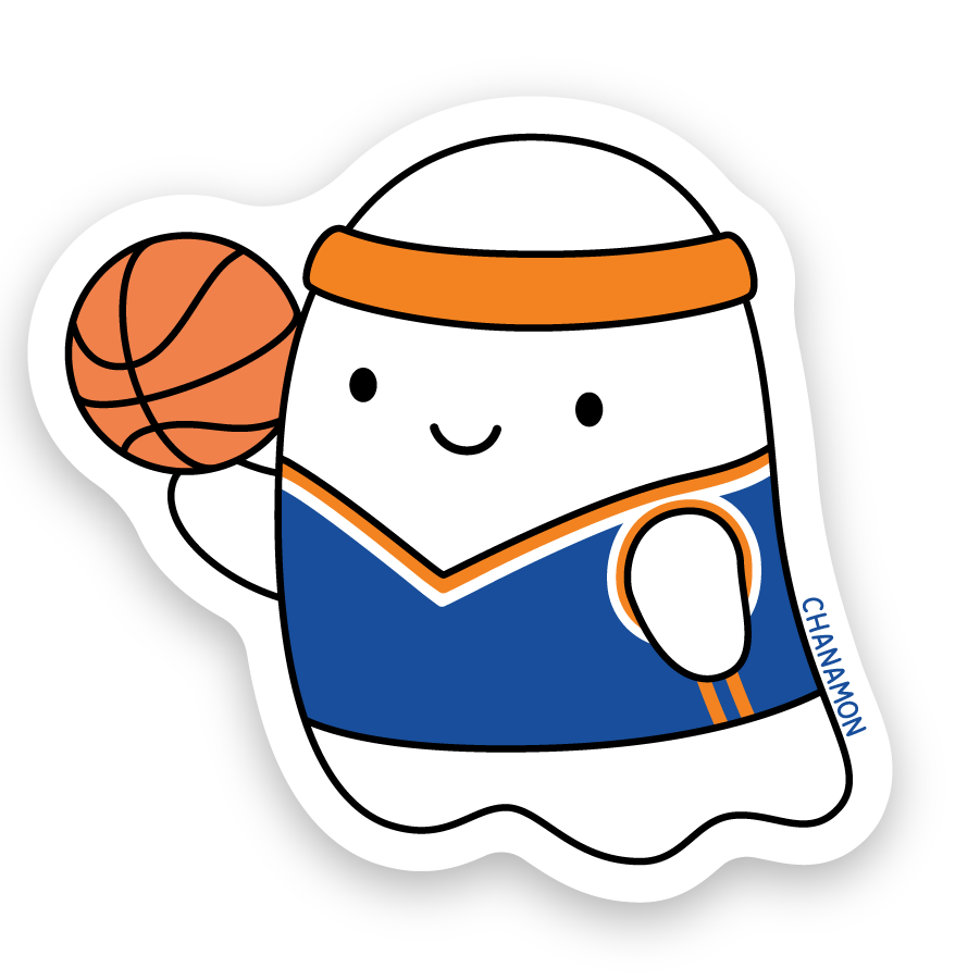 New York Knicks Basketball Ghost Sticker