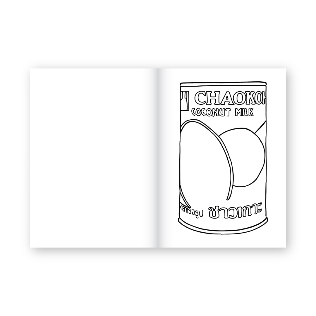 Asian Pantry Coloring Book