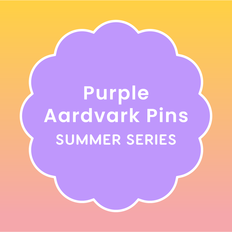 Summer Series Aardvark Pins