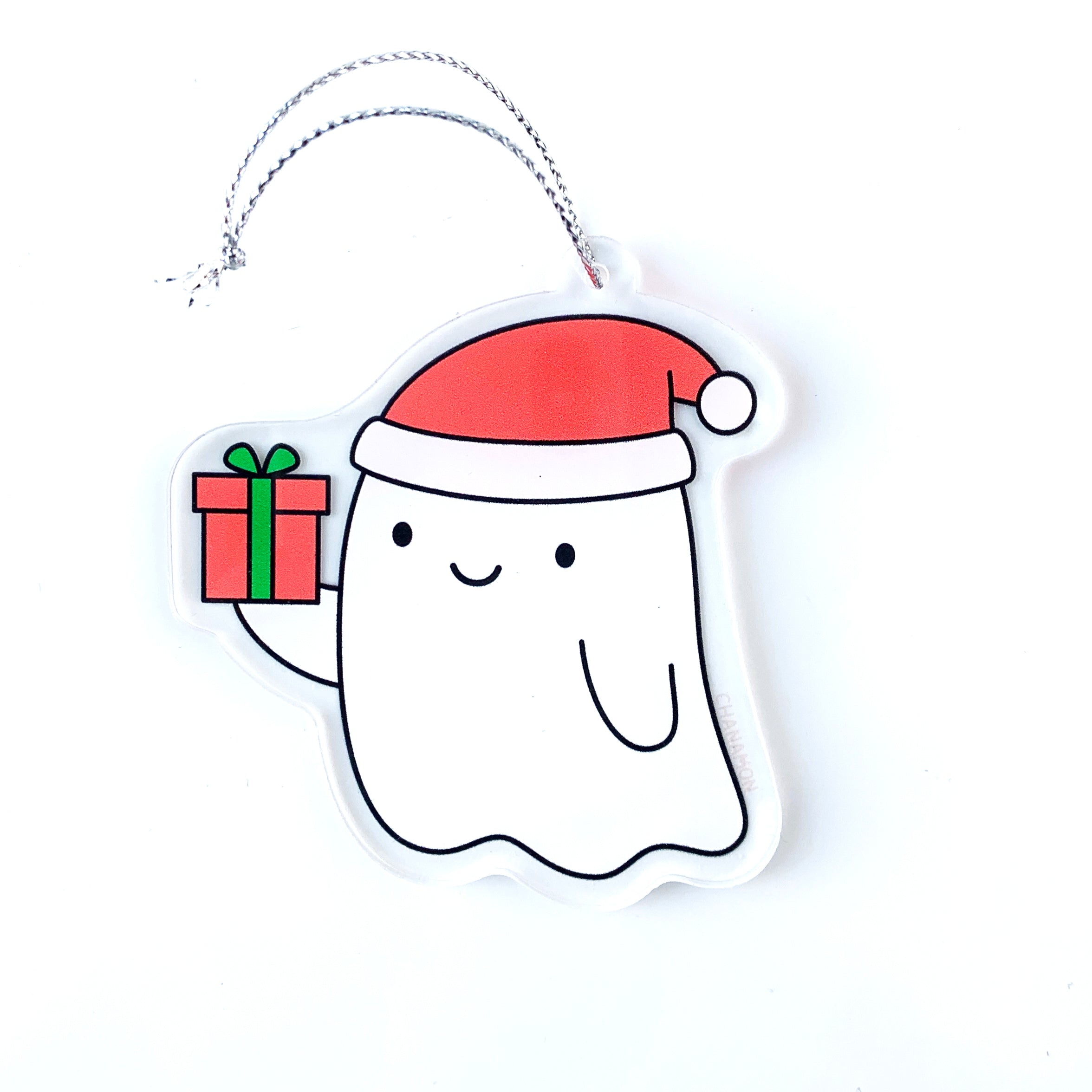 Santa Ghost Ornament
