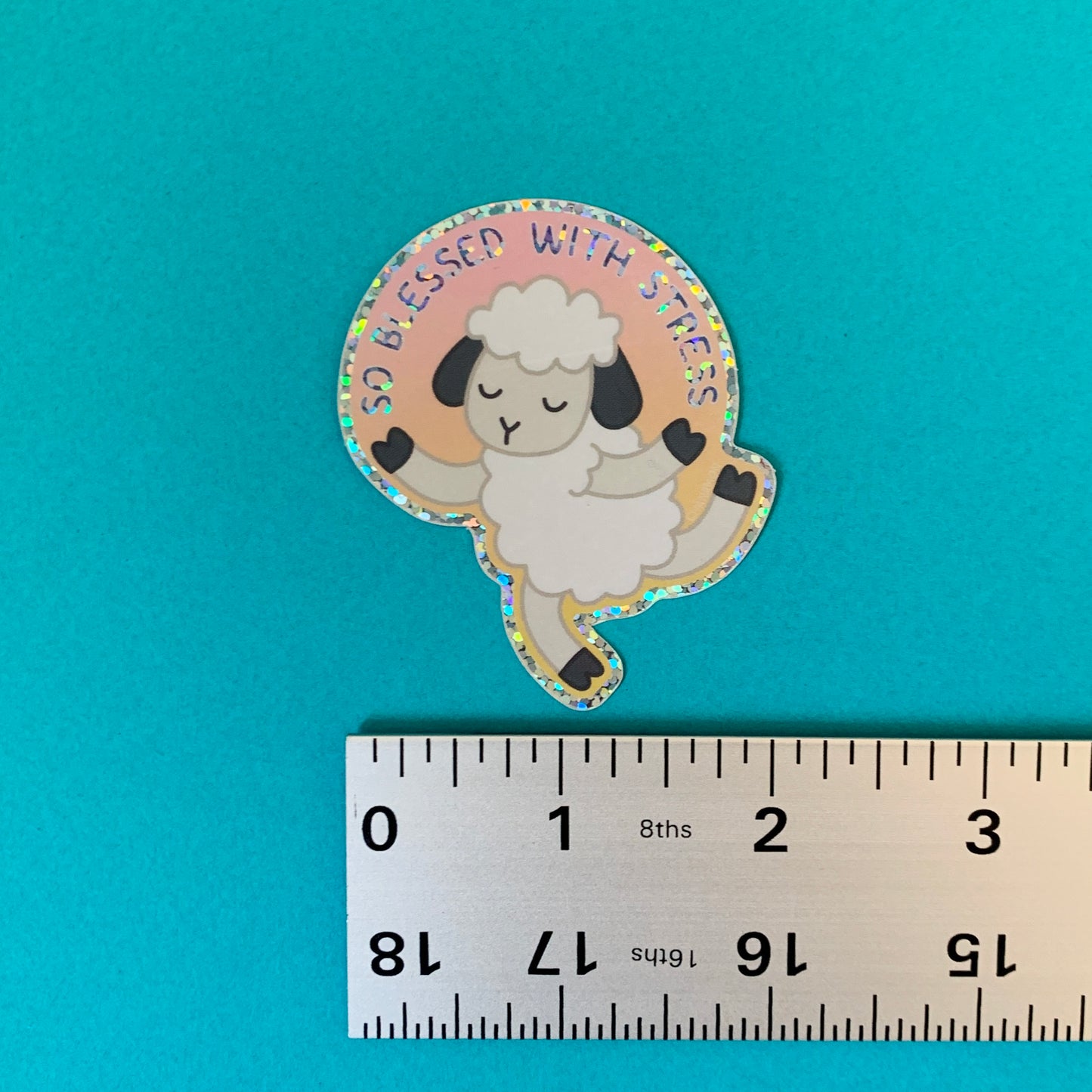 So Blessed with Stress Sticker