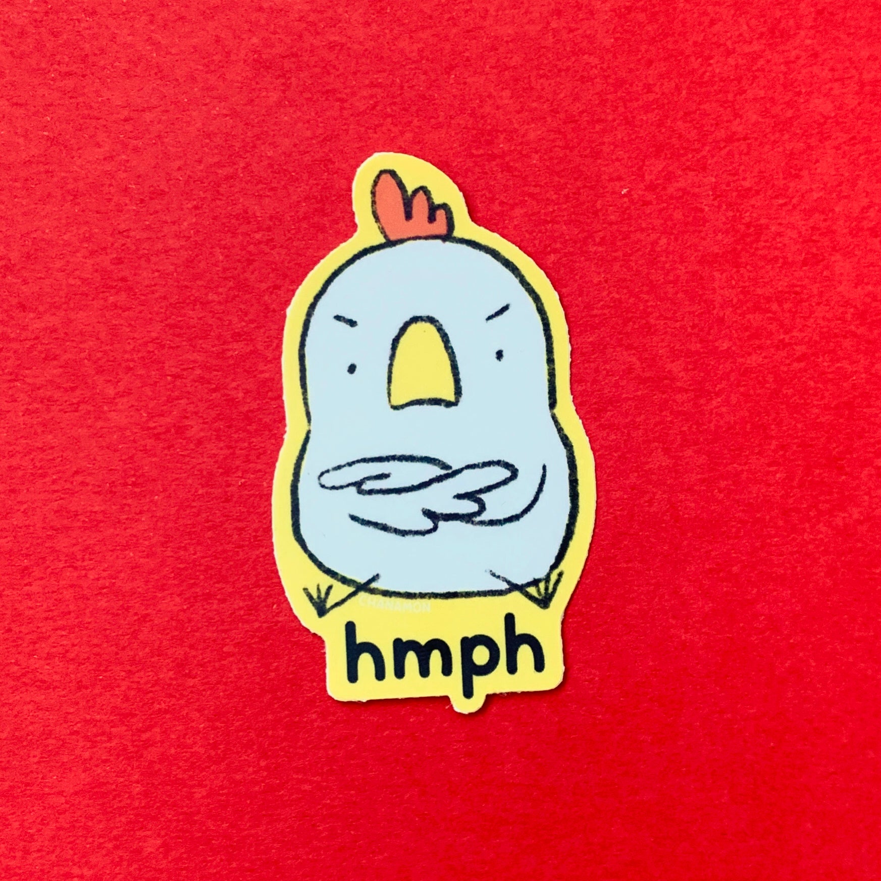 Hmph Angry Chicken Sticker