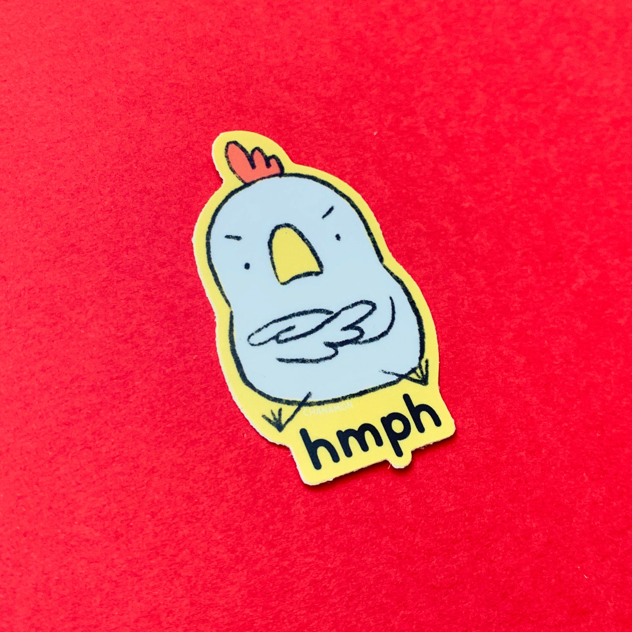 Hmph Angry Chicken Sticker
