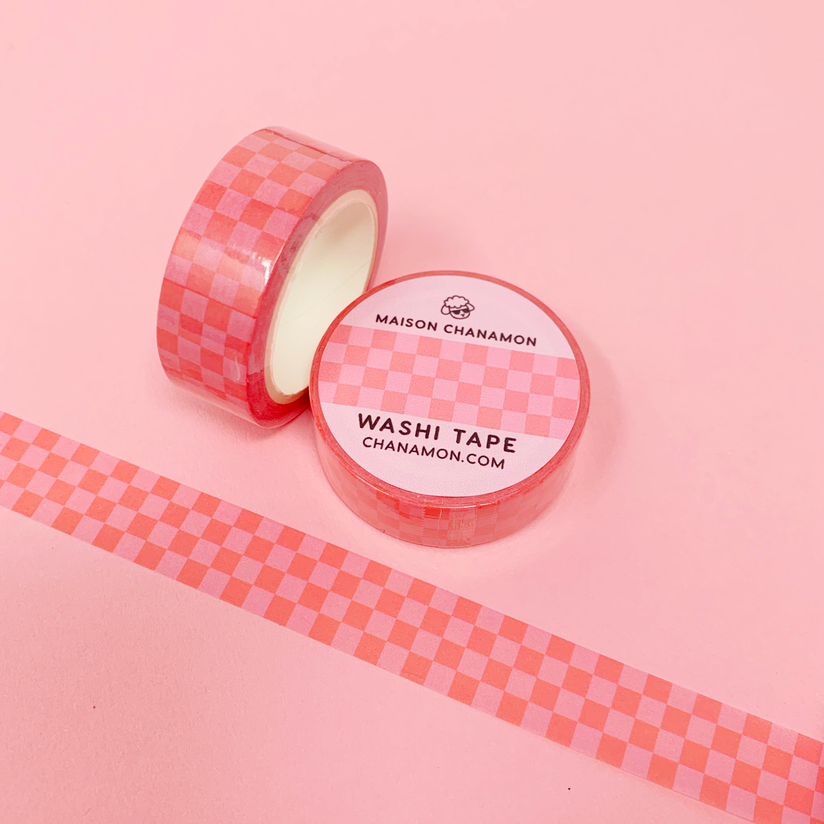 Pink Checker Washi Tape