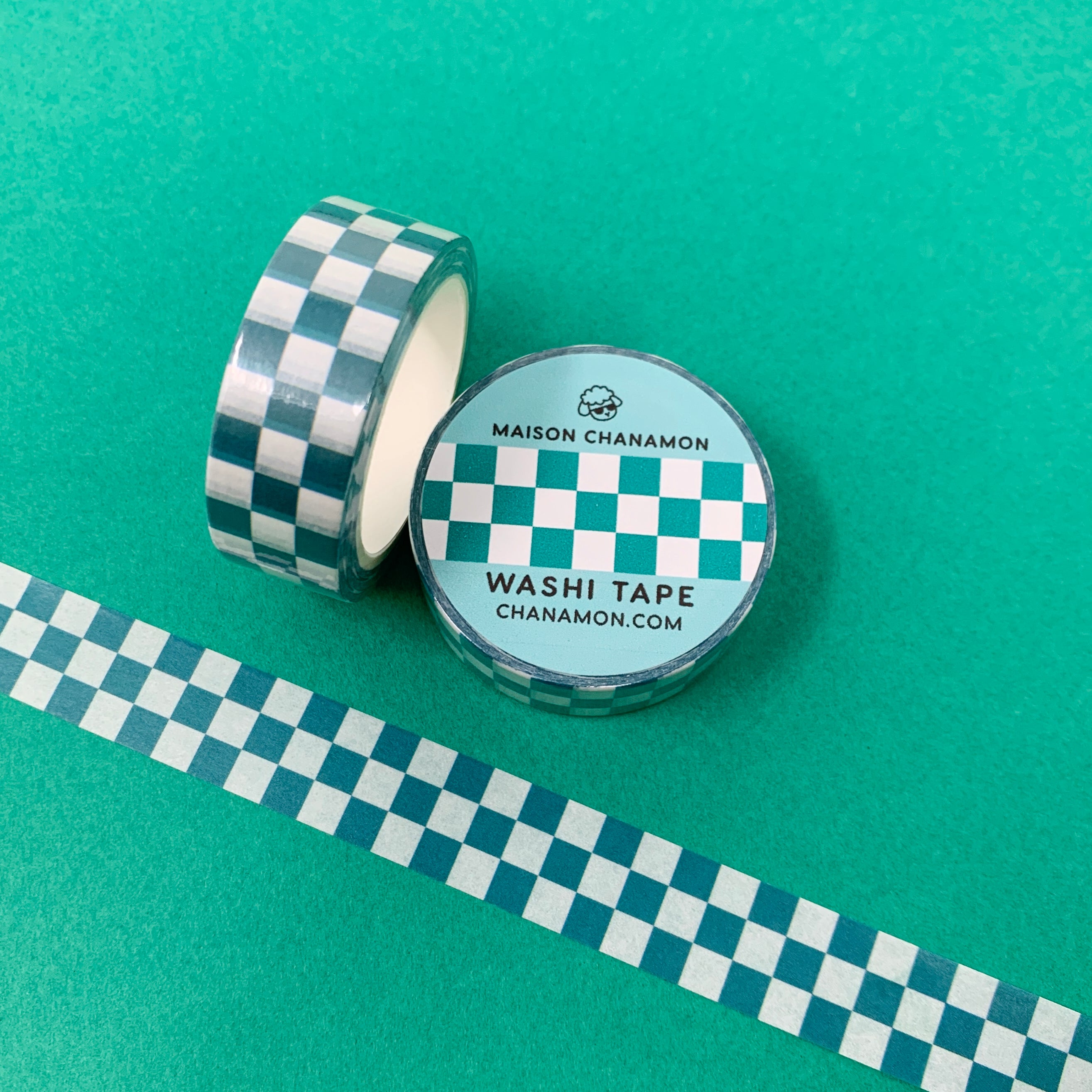 Green Checker Washi Tape