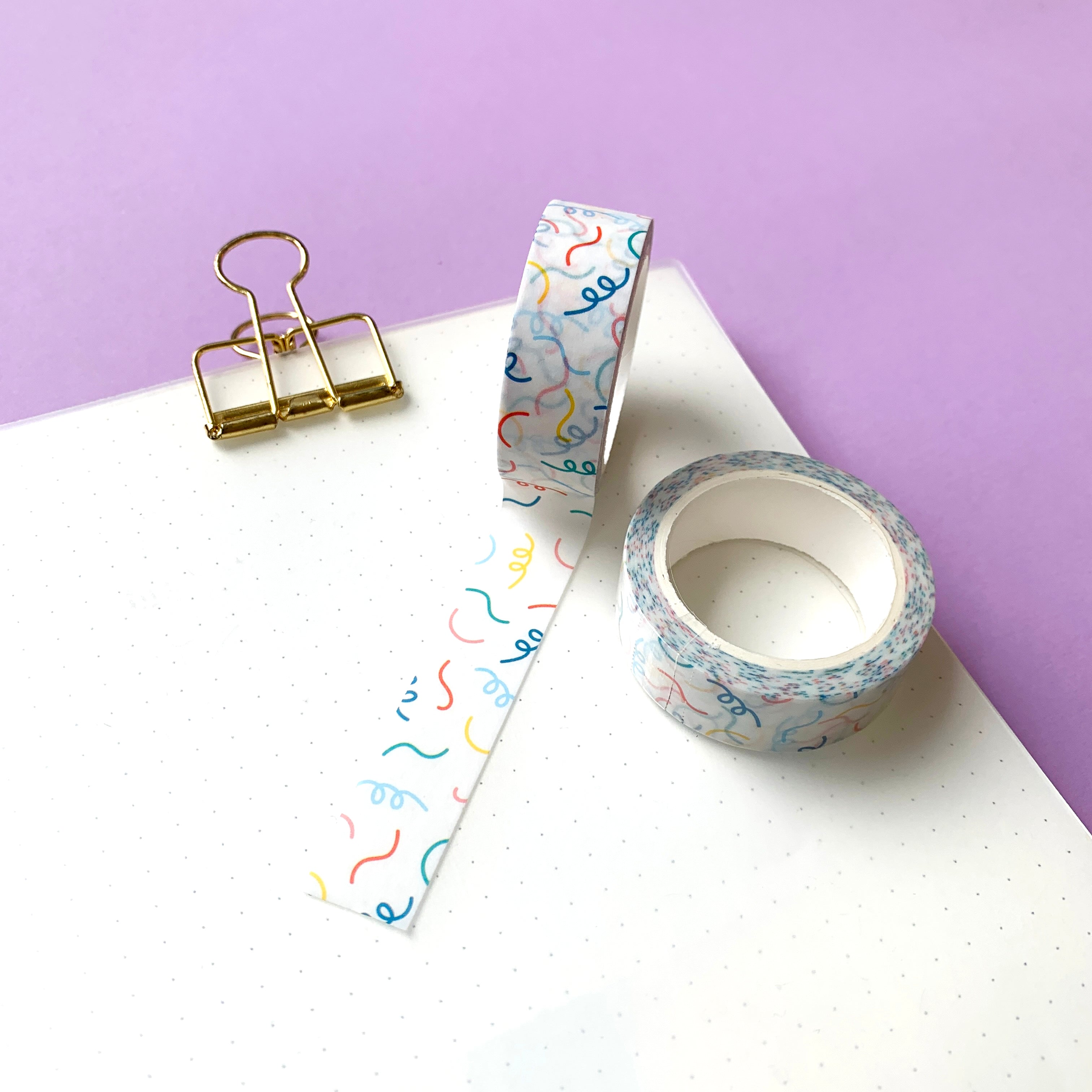 Rainbow Squiggle Washi Tape