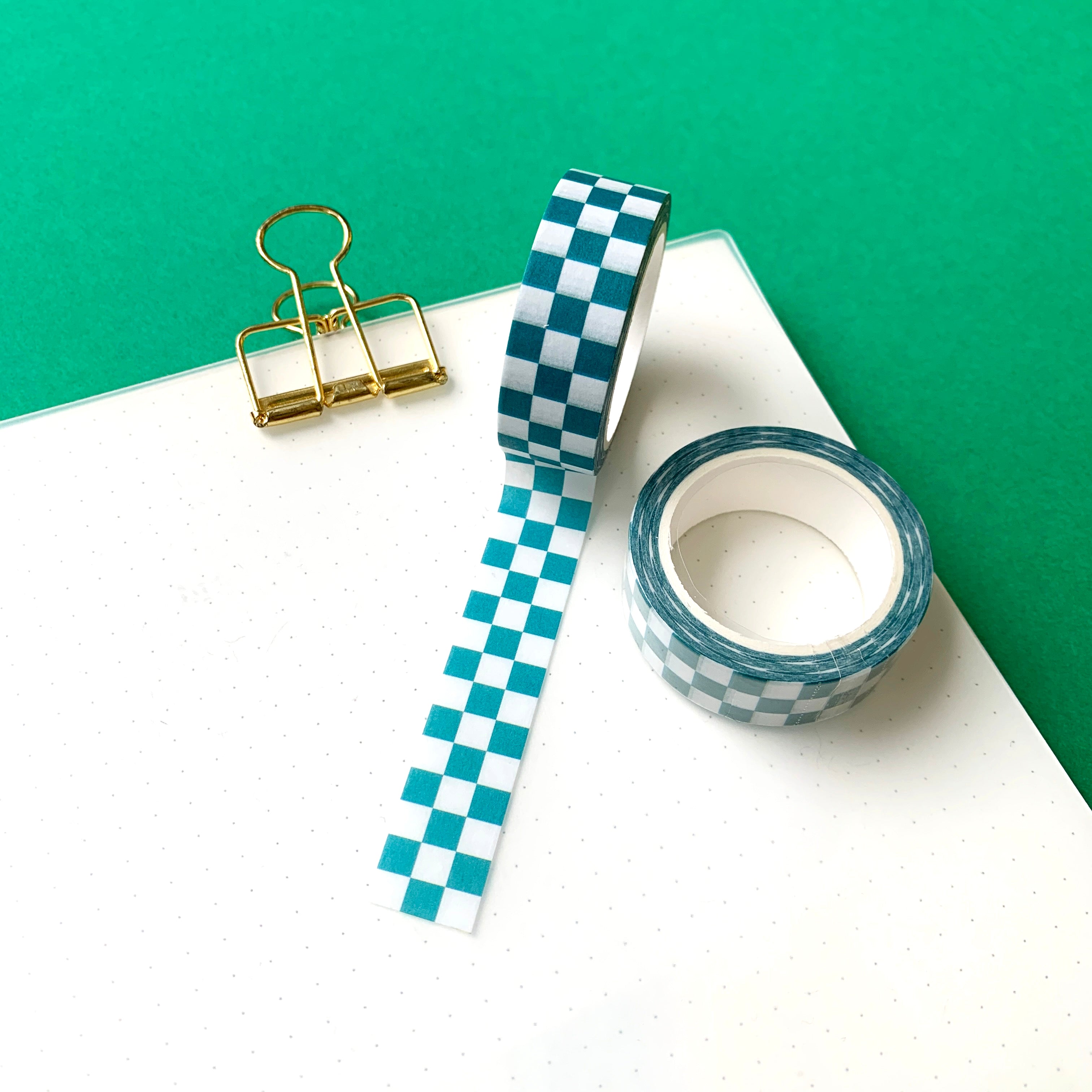 Green Checker Washi Tape