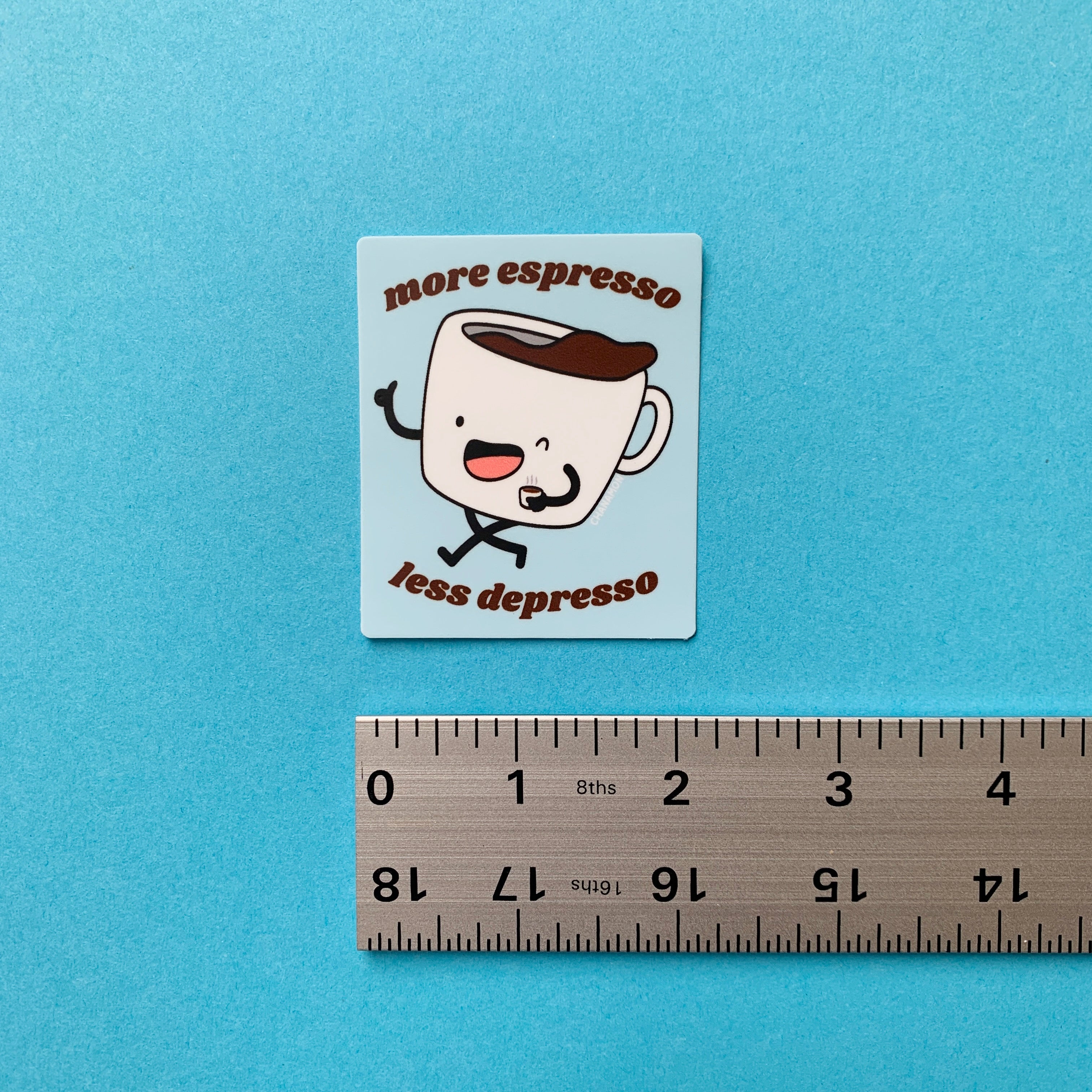 More Espresso Less Depresso Sticker