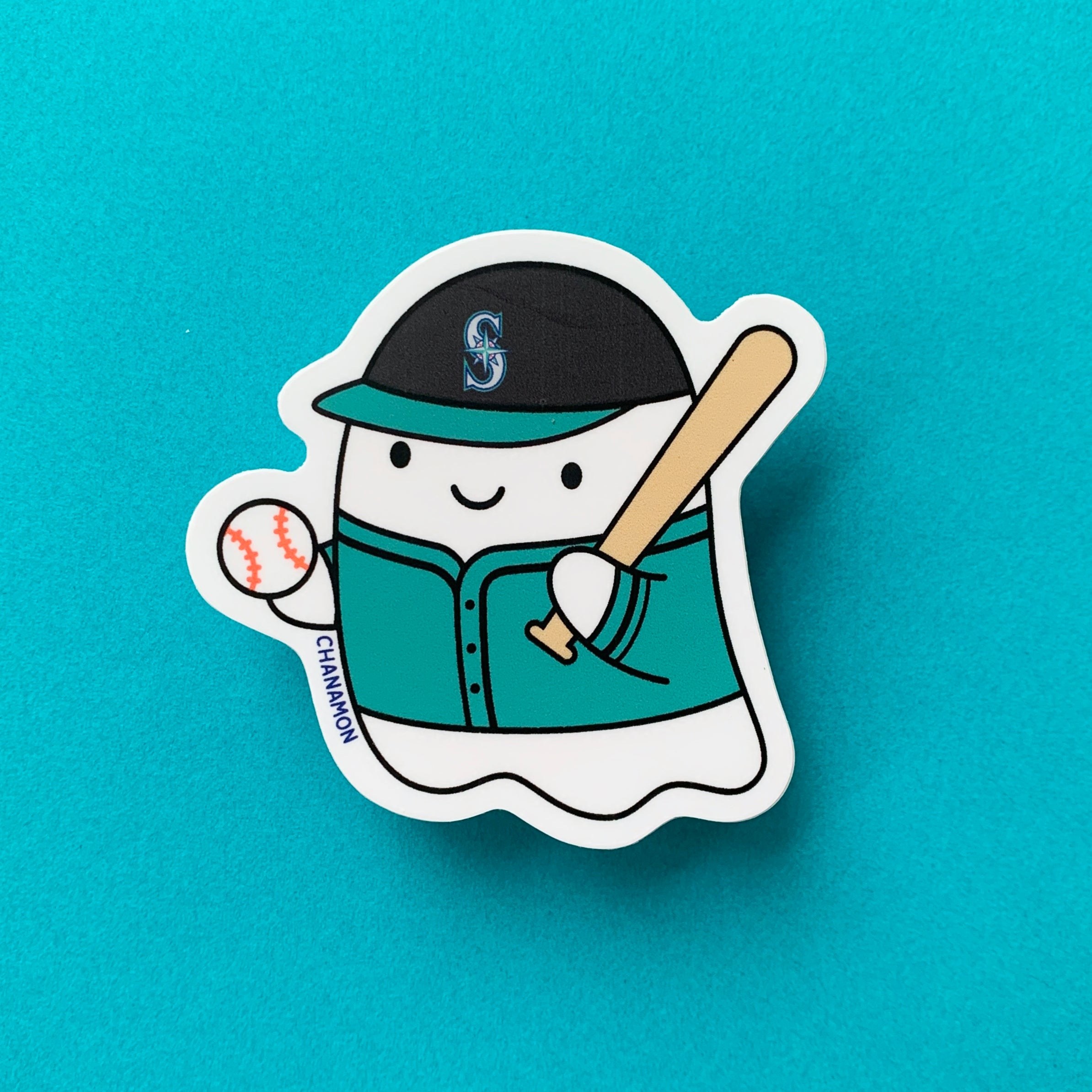 Seattle Mariners Baseball Ghost Sticker
