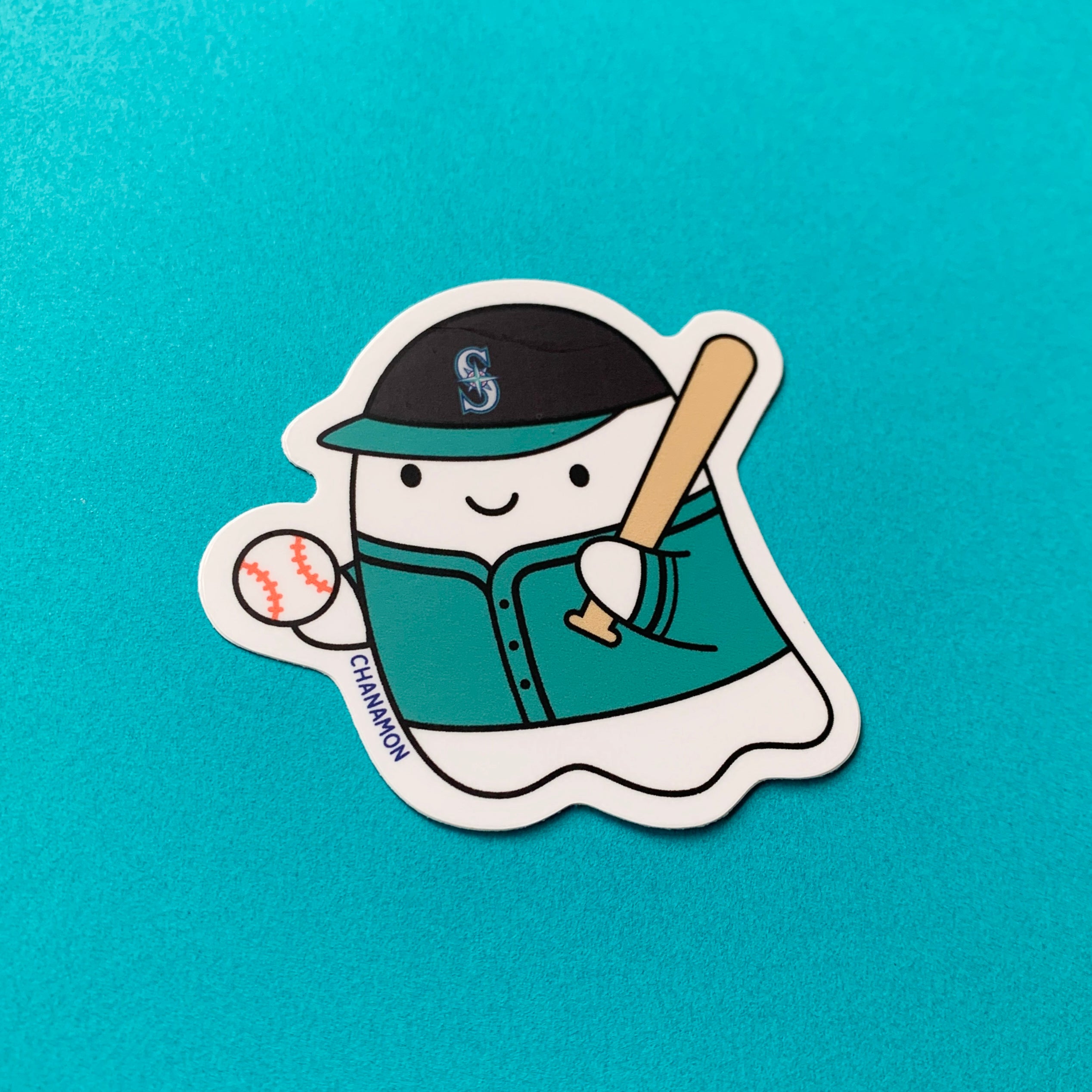 Seattle Mariners Baseball Ghost Sticker