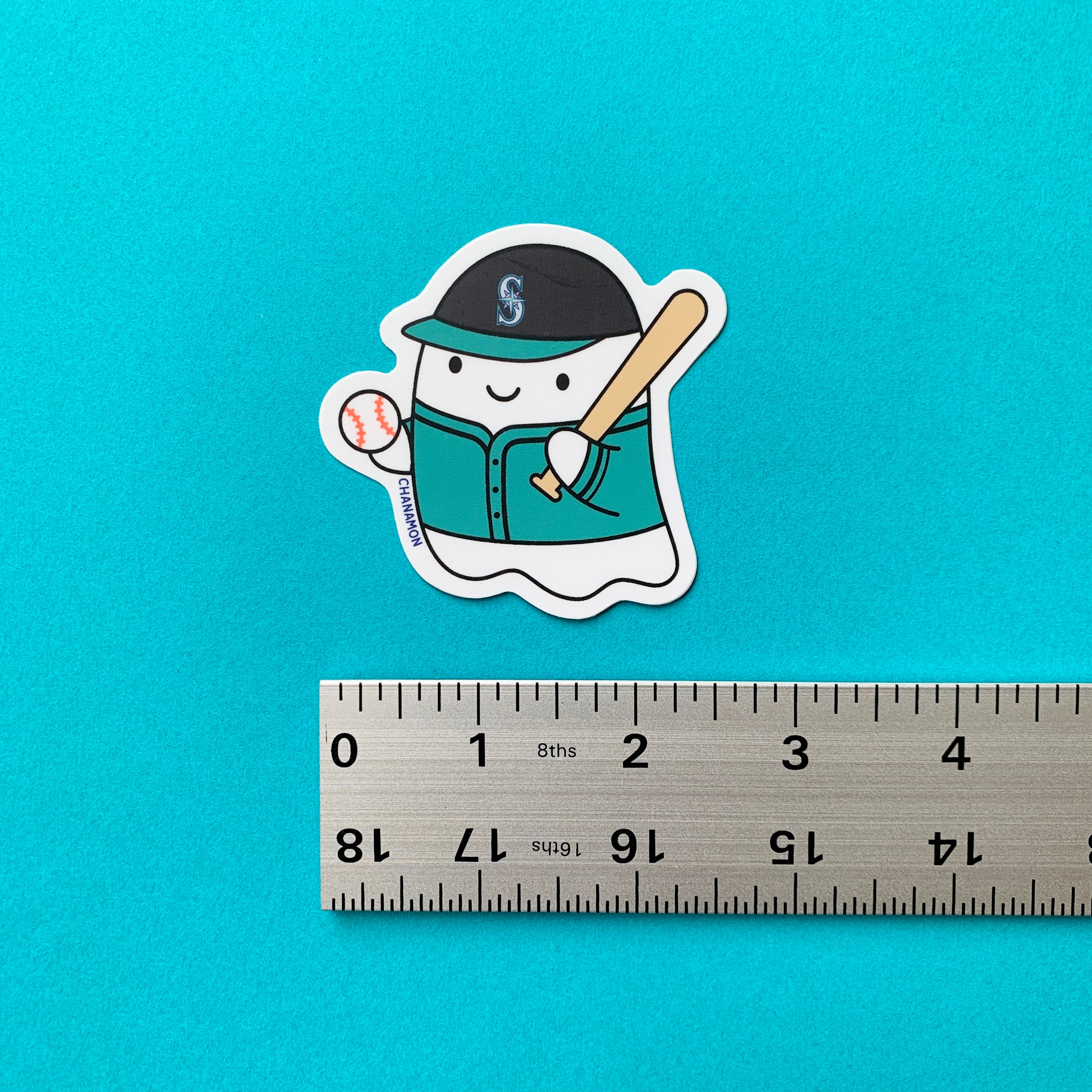 Seattle Mariners Baseball Ghost Sticker