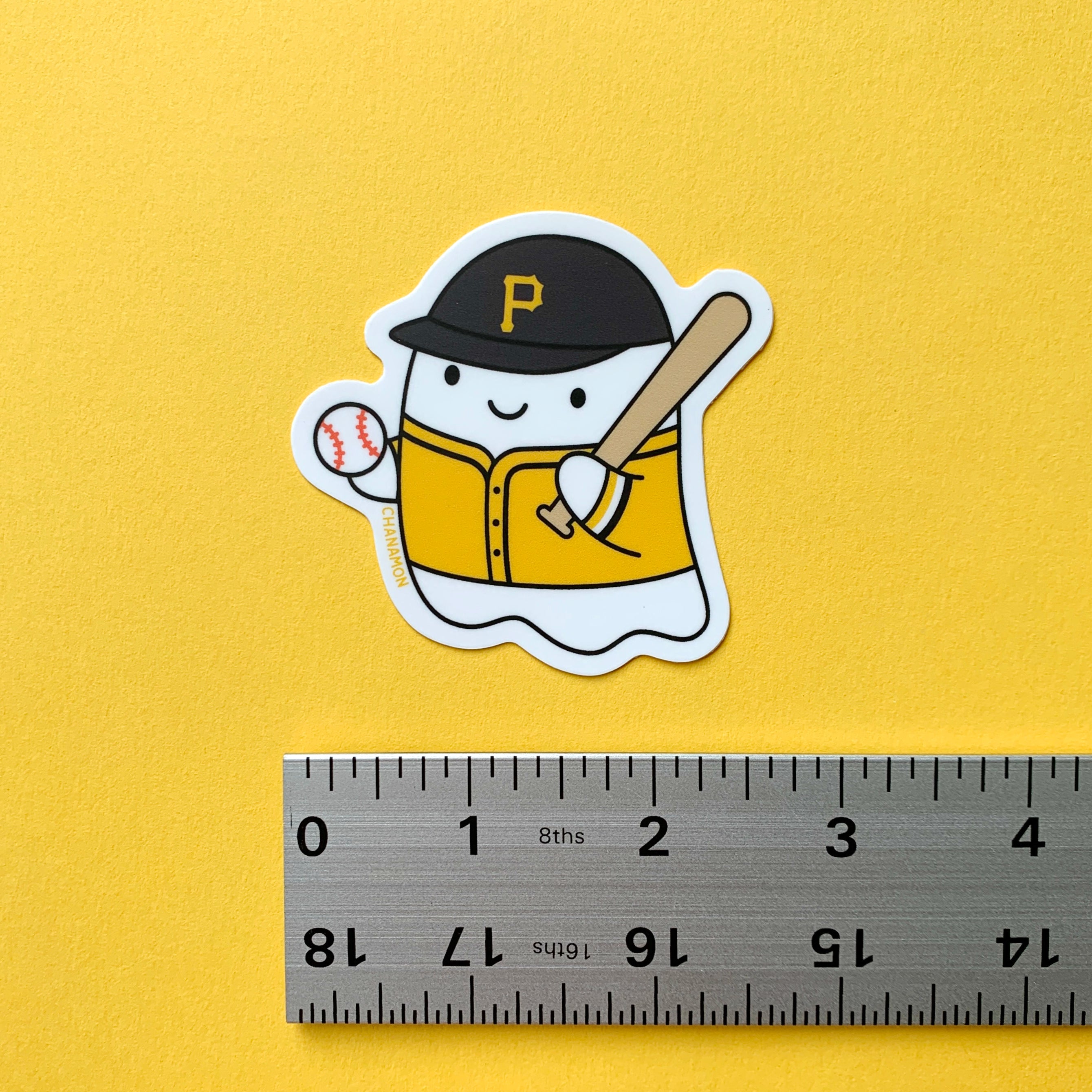 Pittsburgh Pirates Baseball Ghost Sticker
