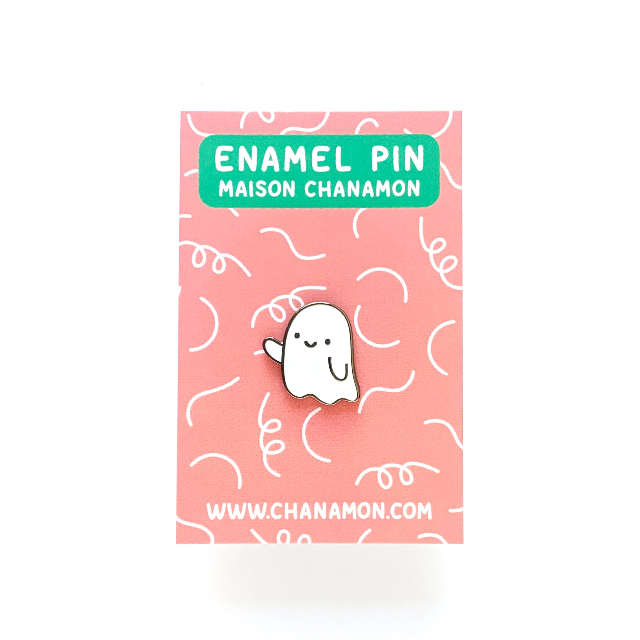 Ghost Enamel Pin