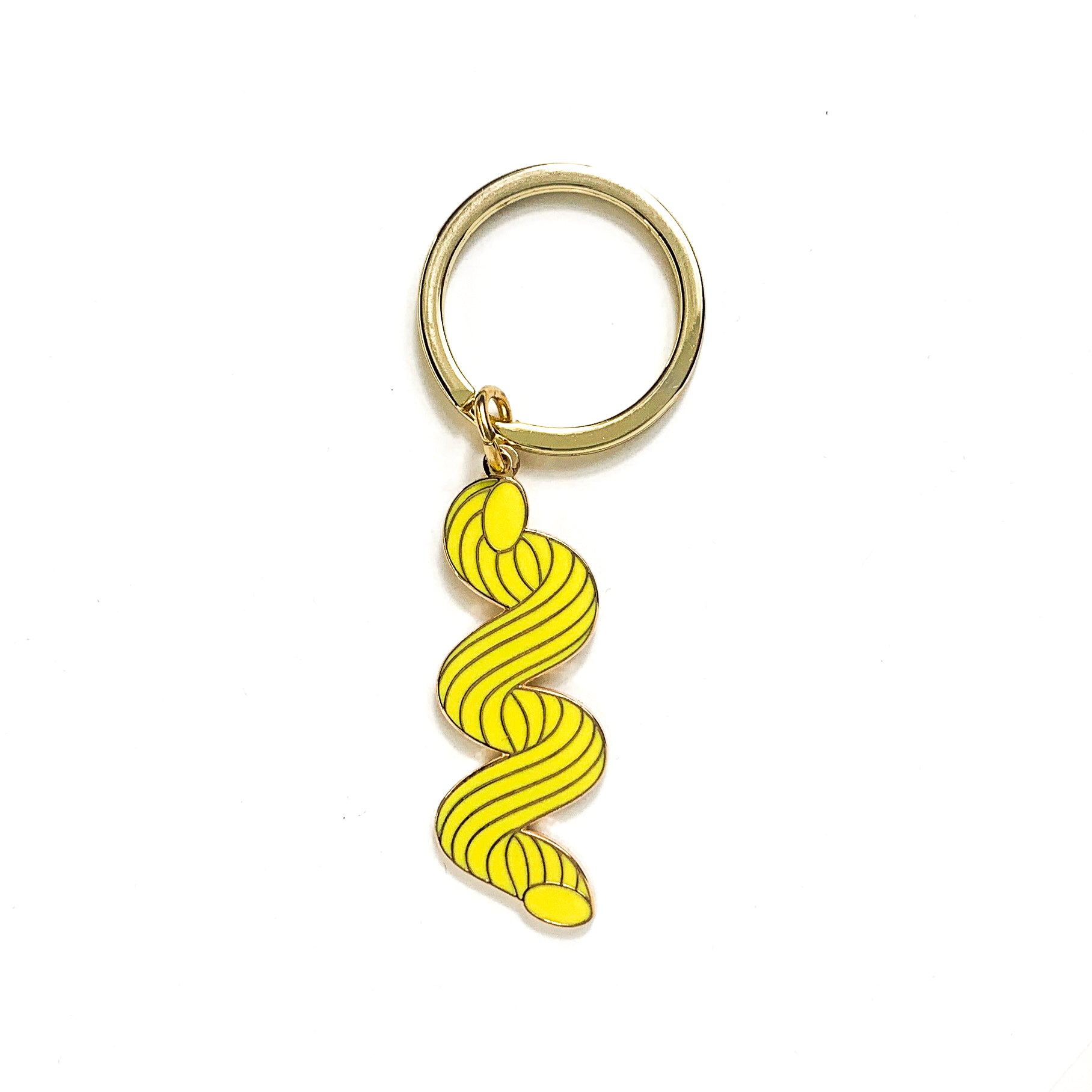 Cavatappi Pasta Keychain