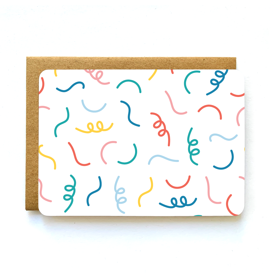 Rainbow Squiggle Mini Notecard Set