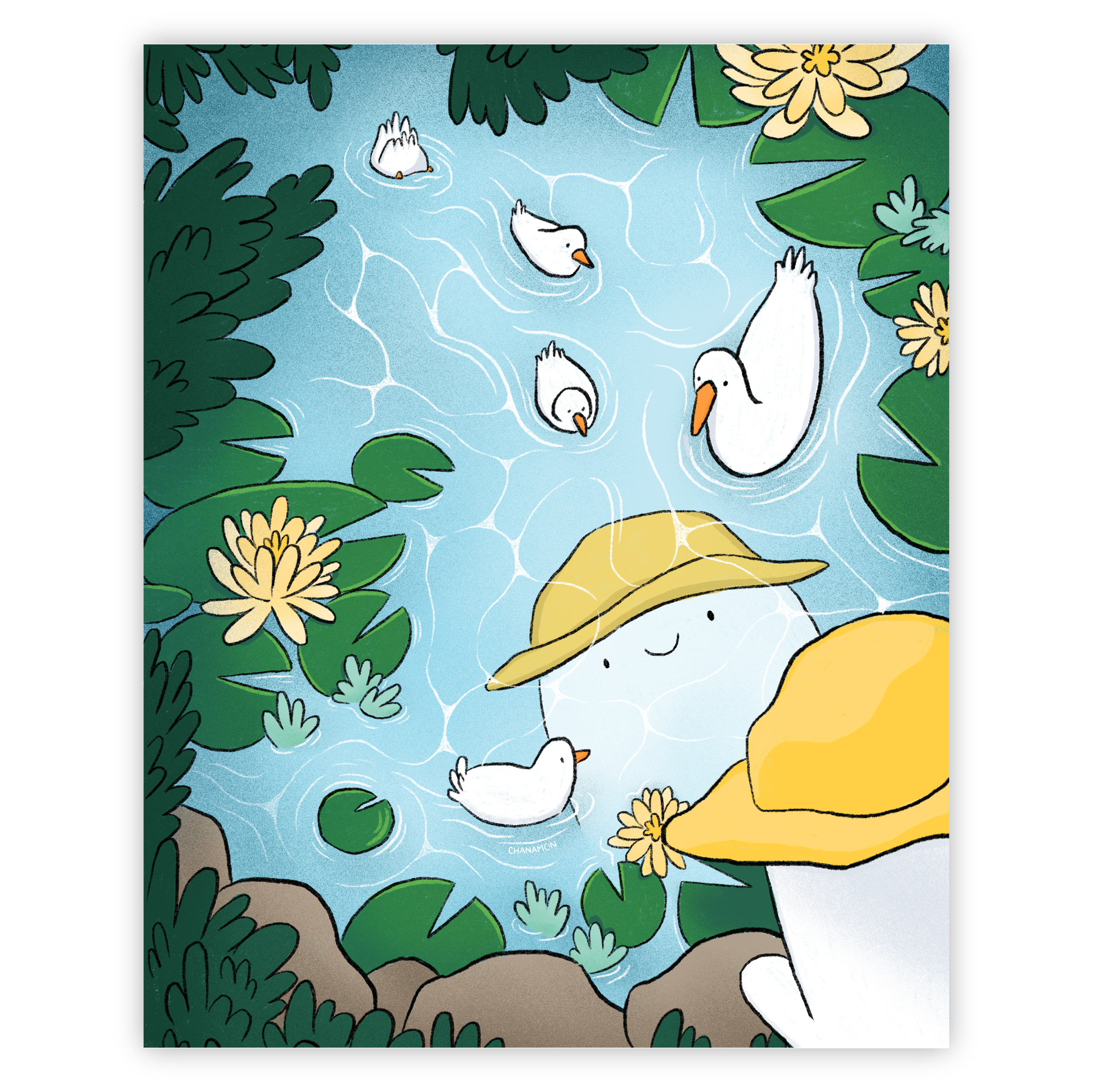 Reflecting Pond Ghost Print
