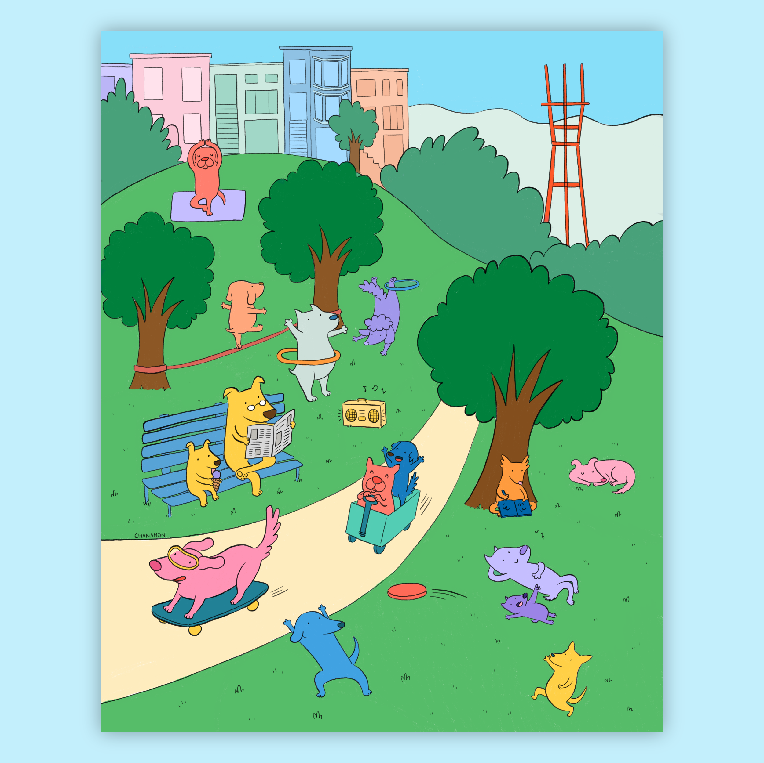 Dog Park Print