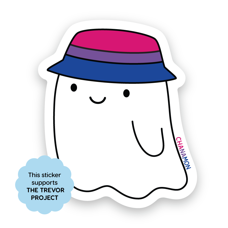 Bisexual Pride Ghost Sticker