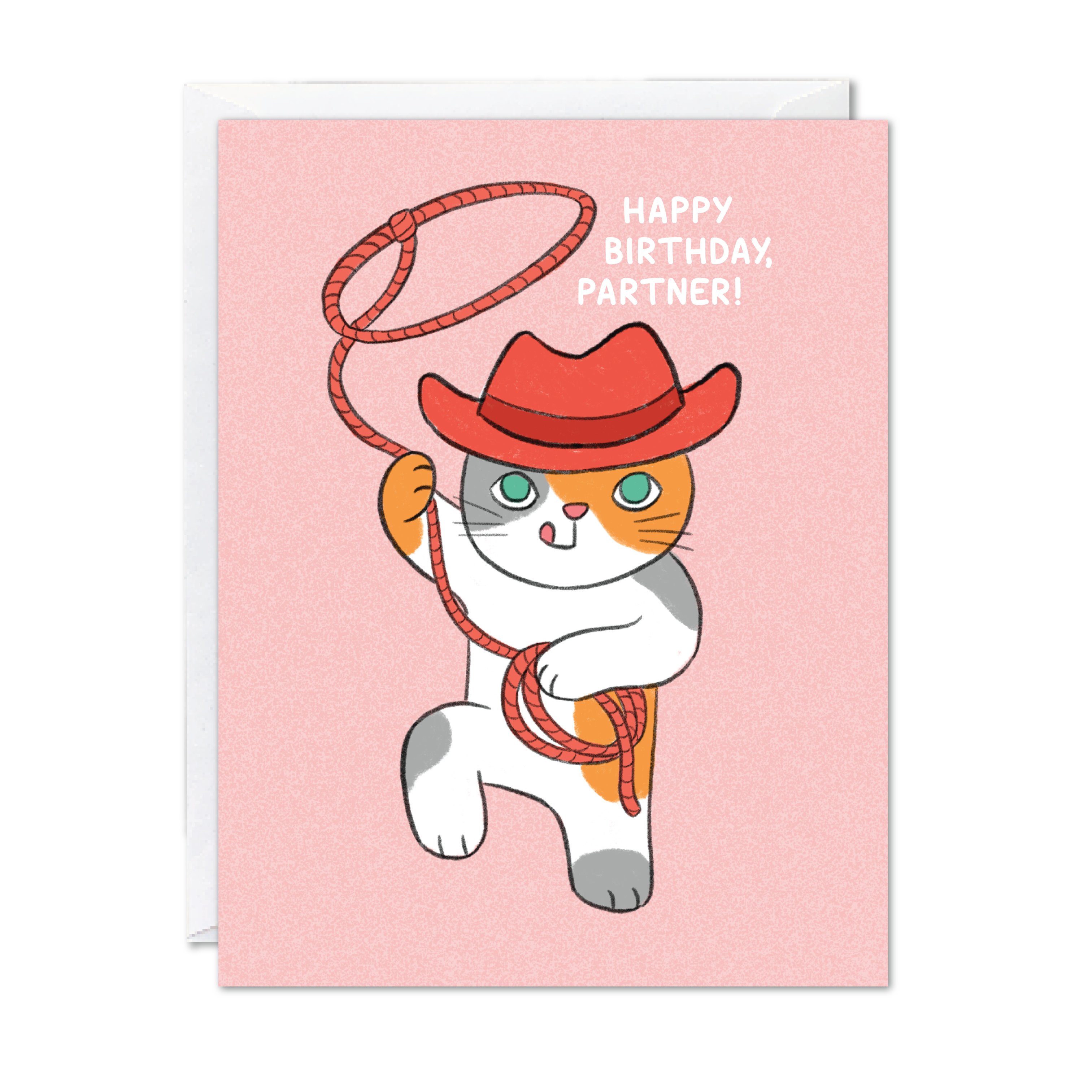 Cat Cowboy Birthday Card