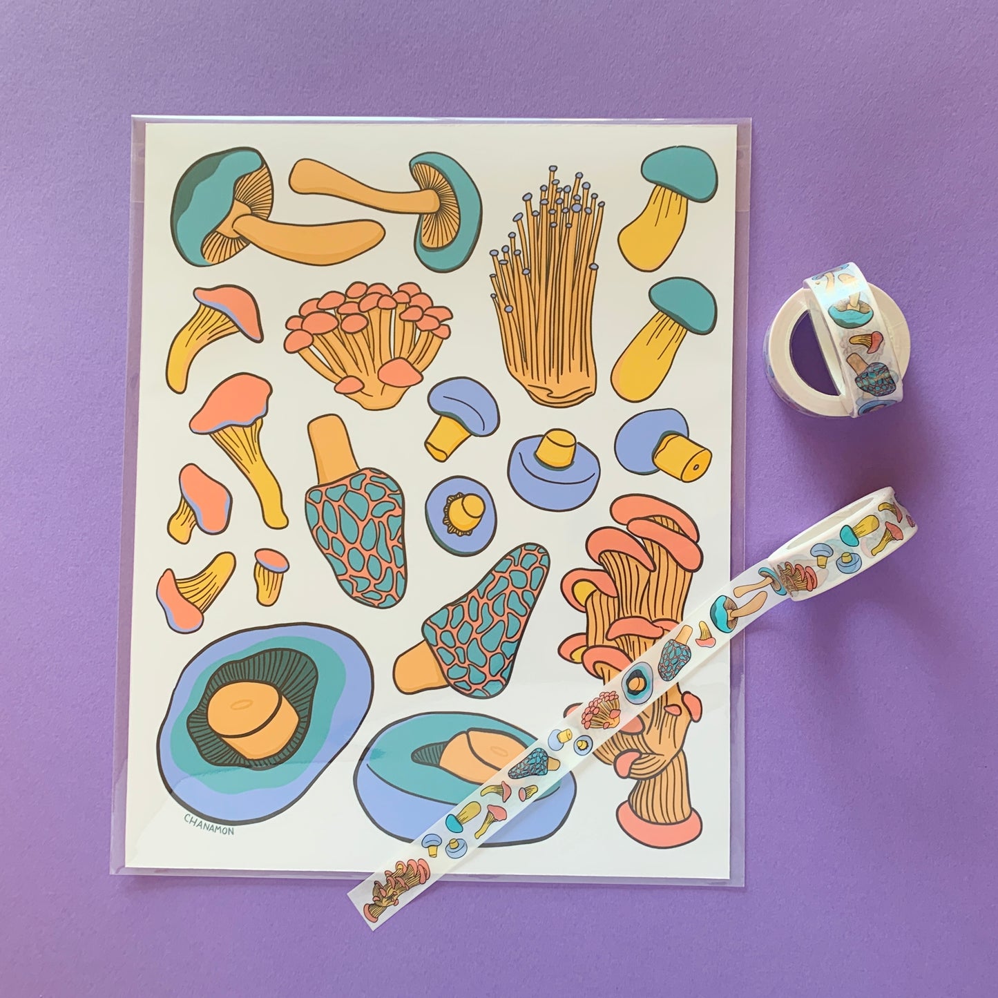 Mushrooms Washi Tape