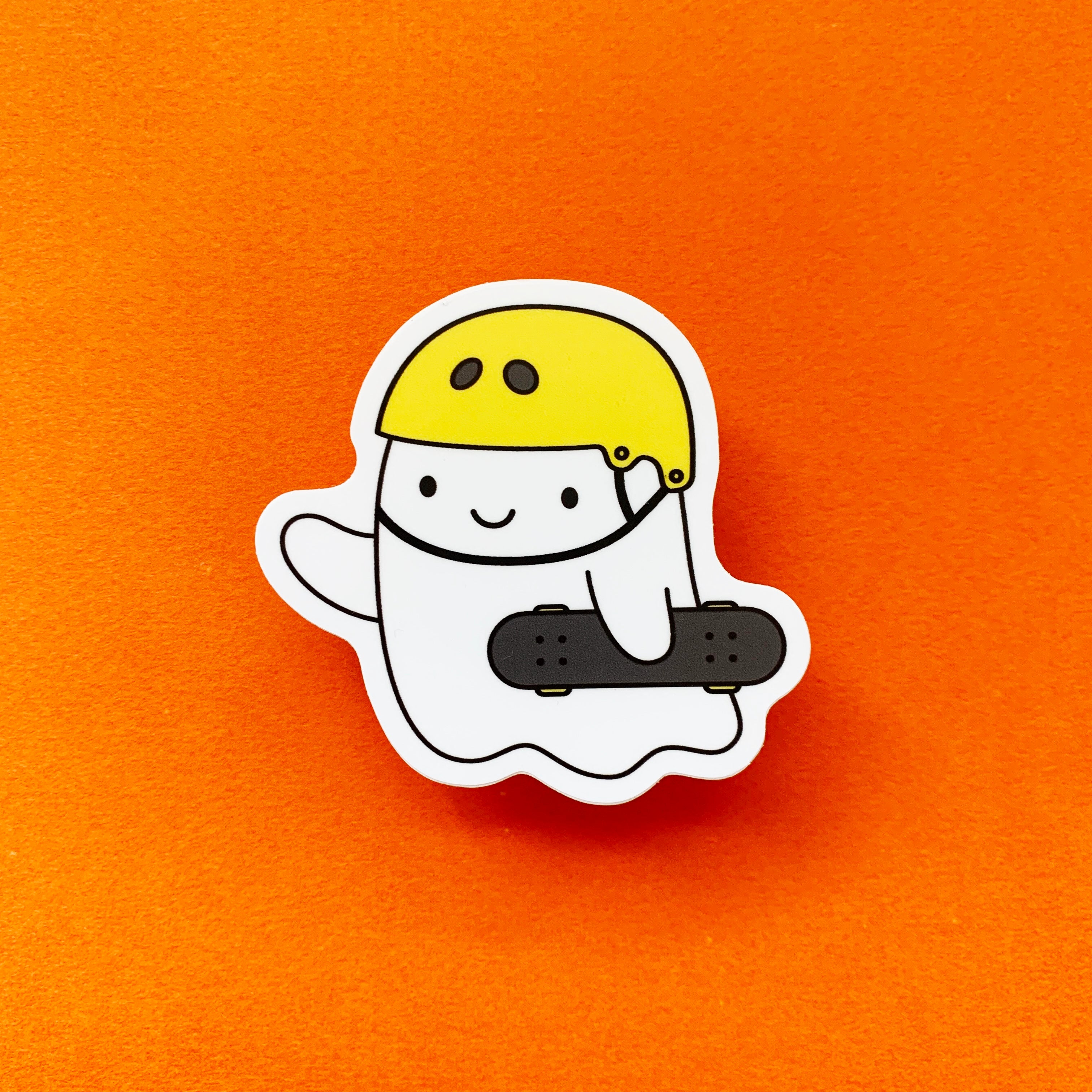Skater Ghost Sticker