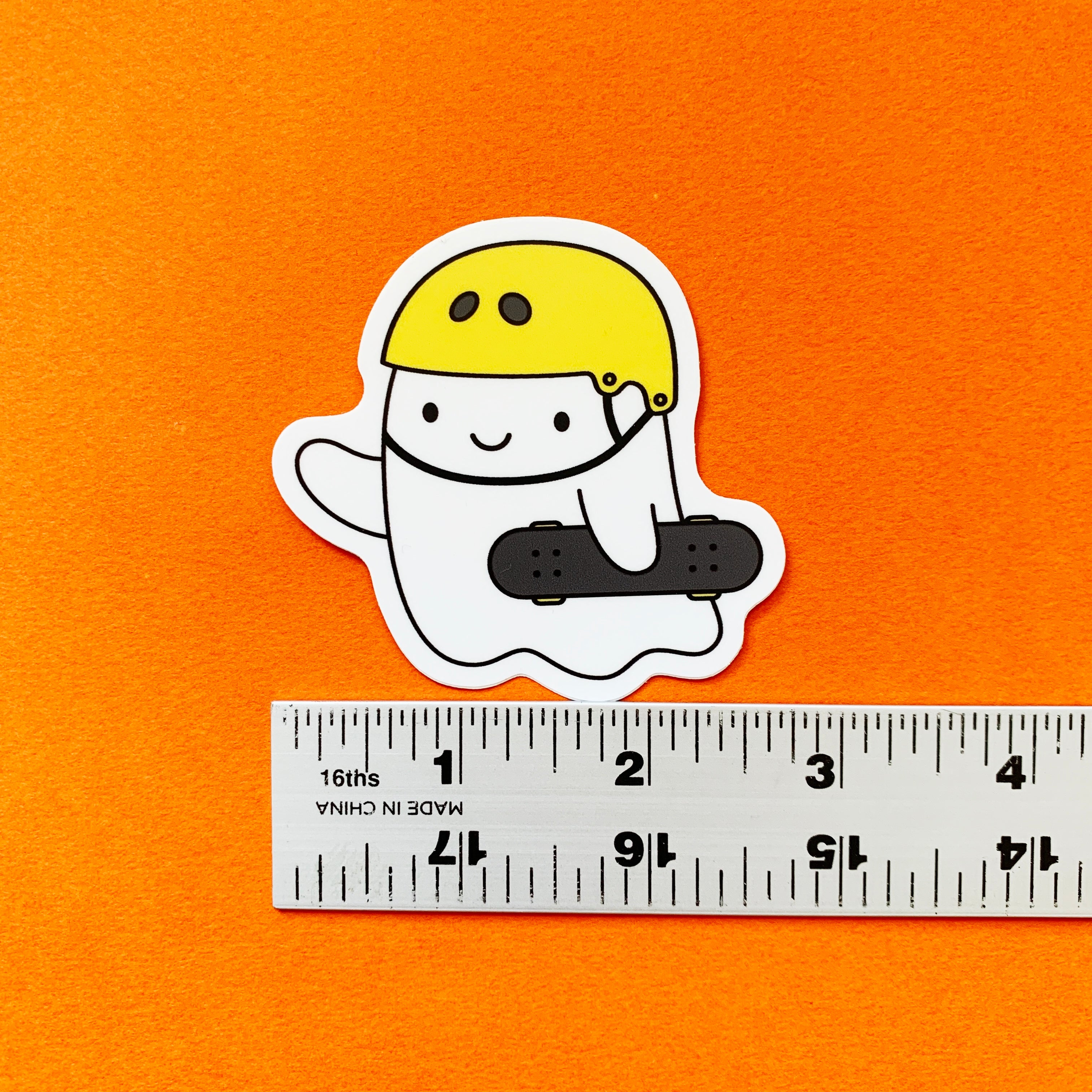 Skater Ghost Sticker