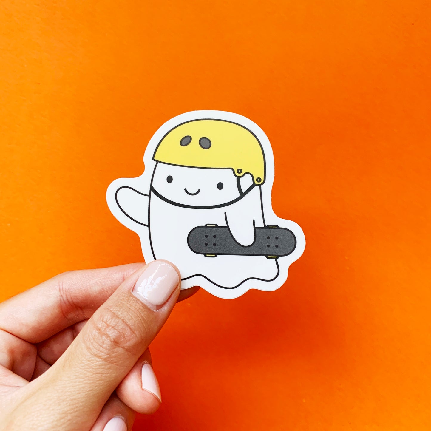 Skater Ghost Sticker