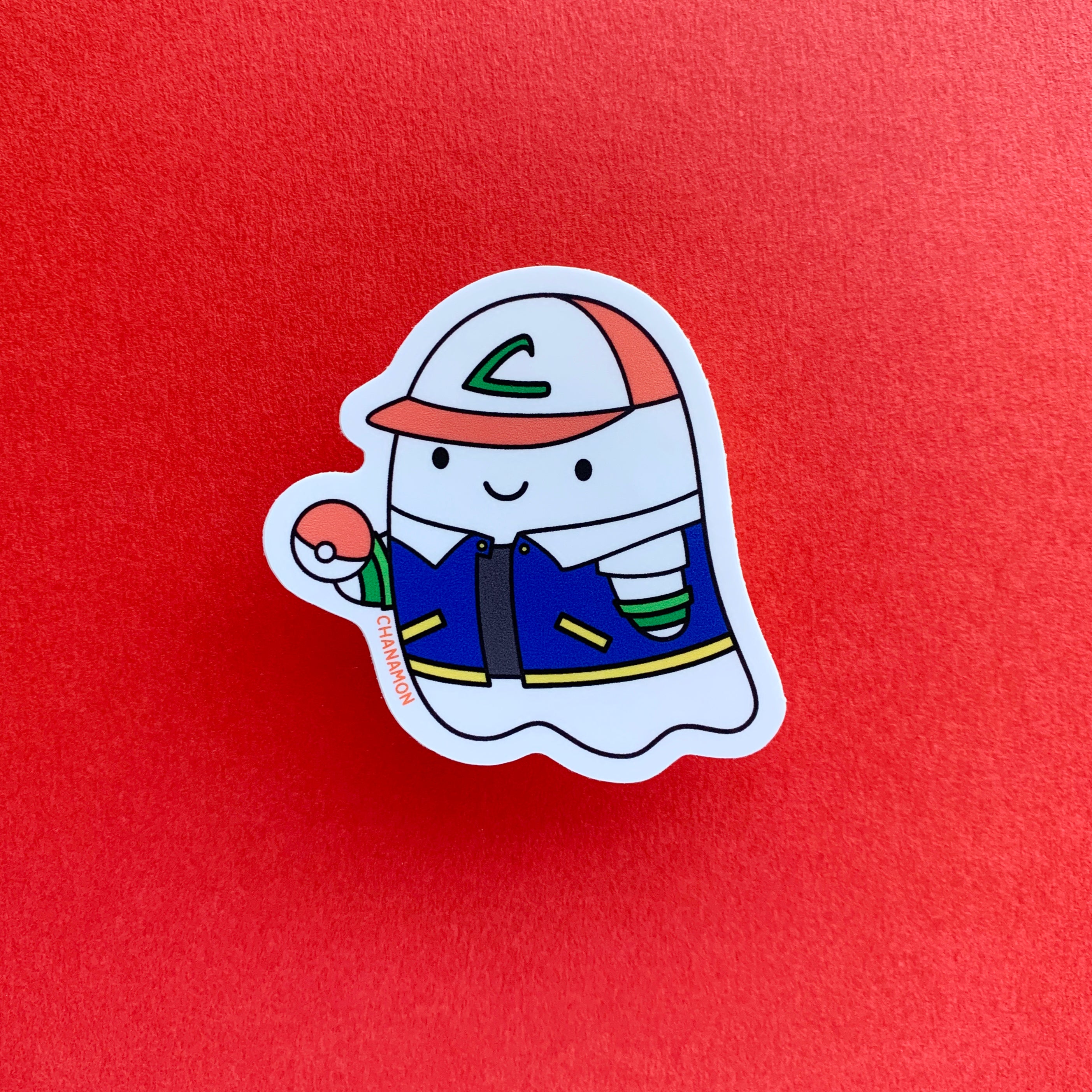 Pokemon Trainer Ghost Sticker