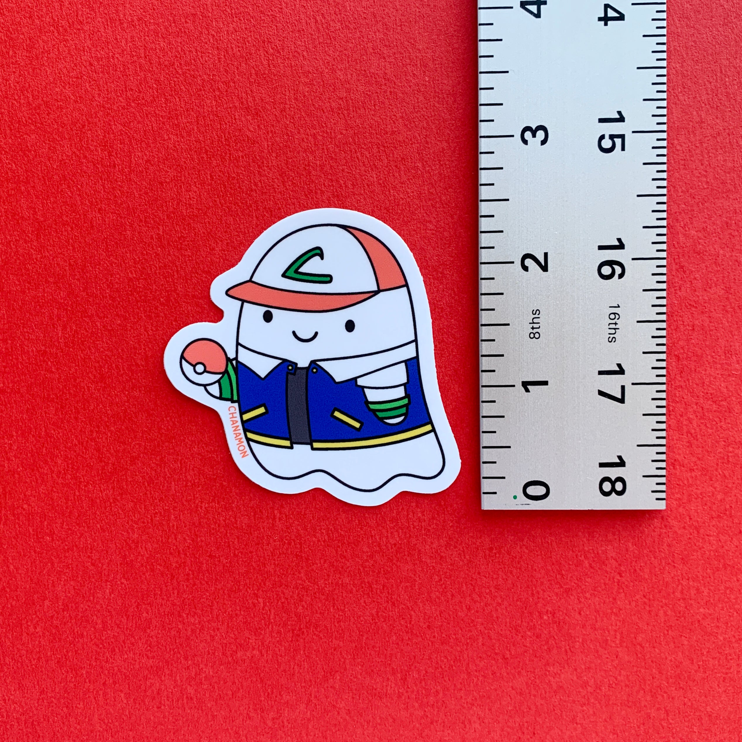Pokemon Trainer Ghost Sticker