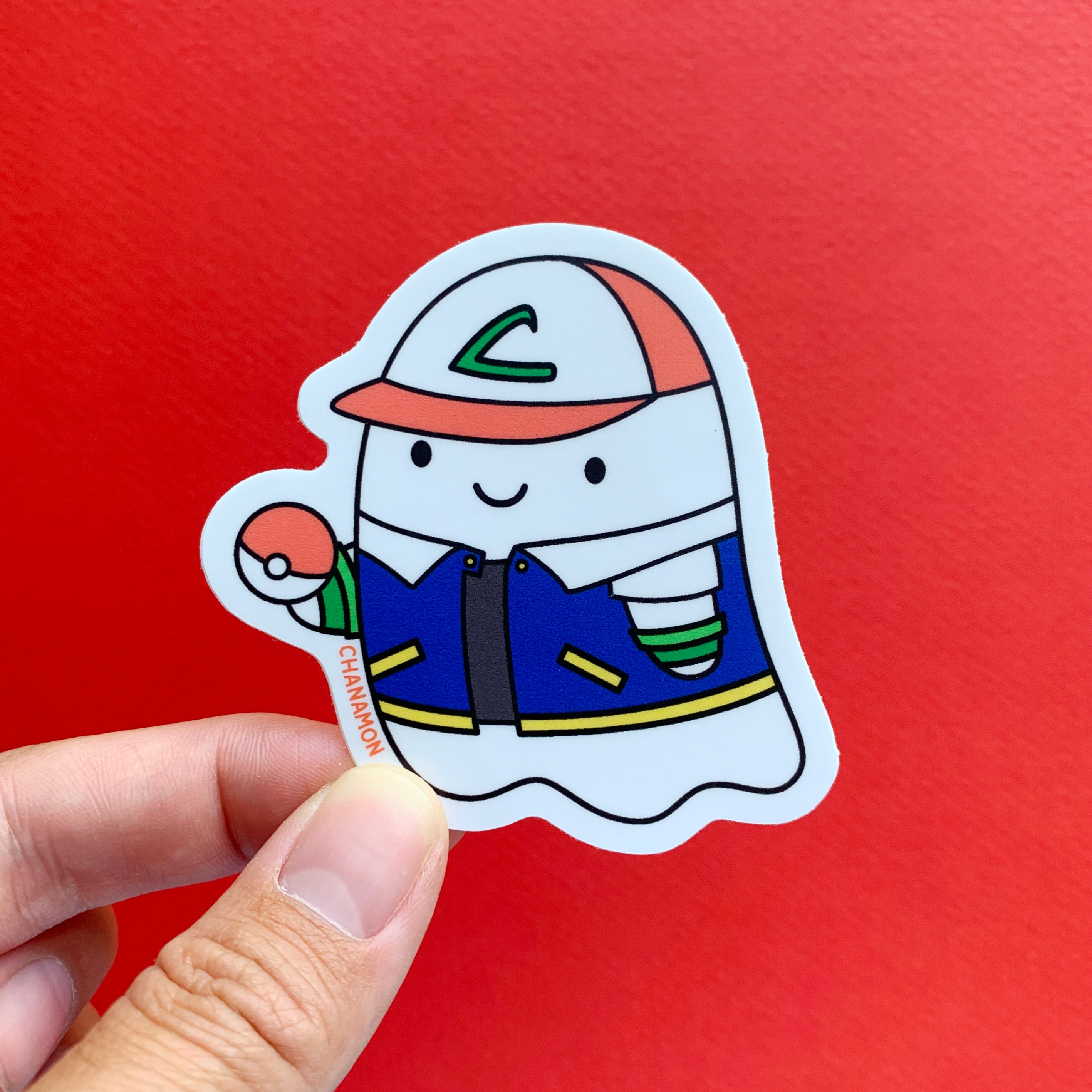 Pokemon Trainer Ghost Sticker