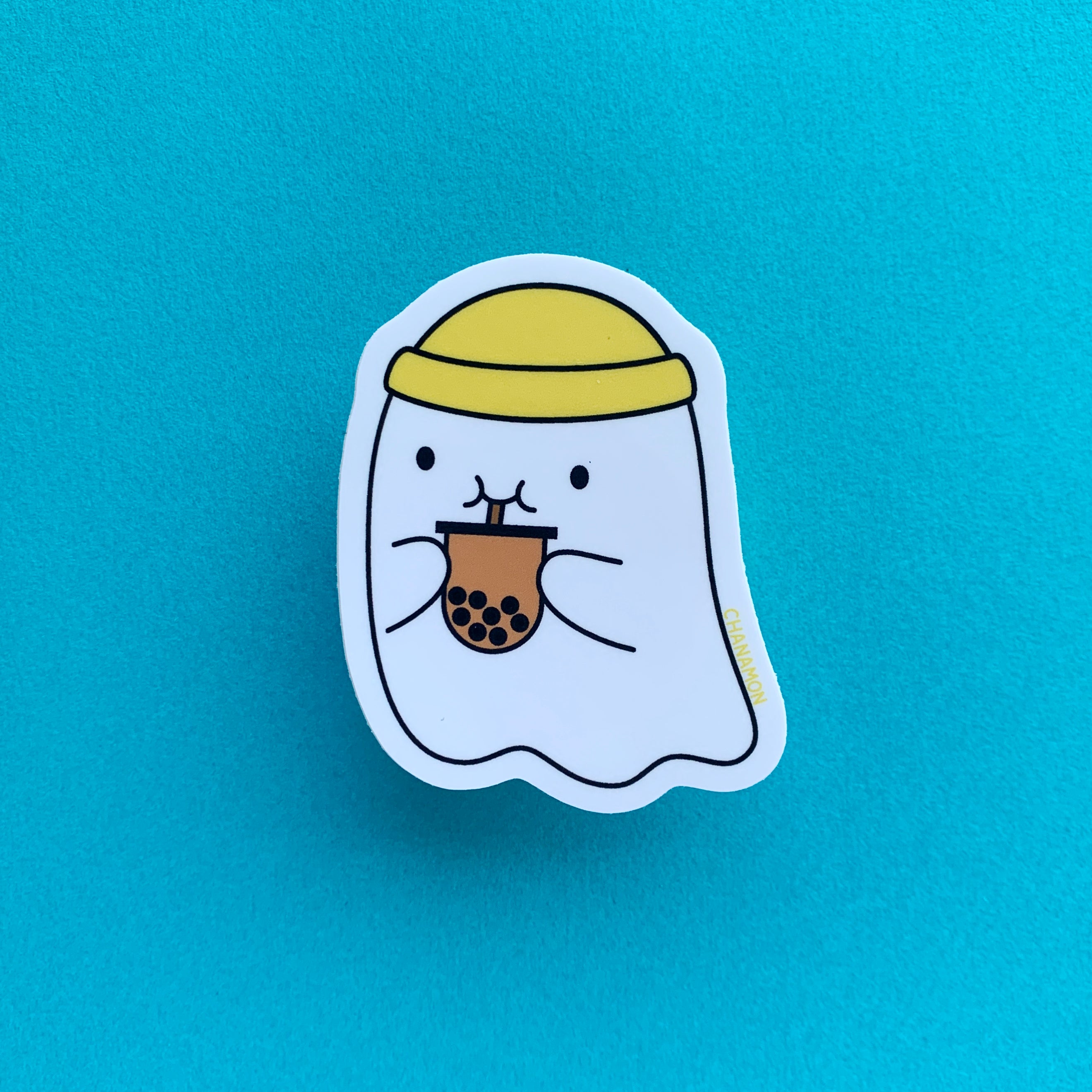 Bubble Tea Ghost Sticker