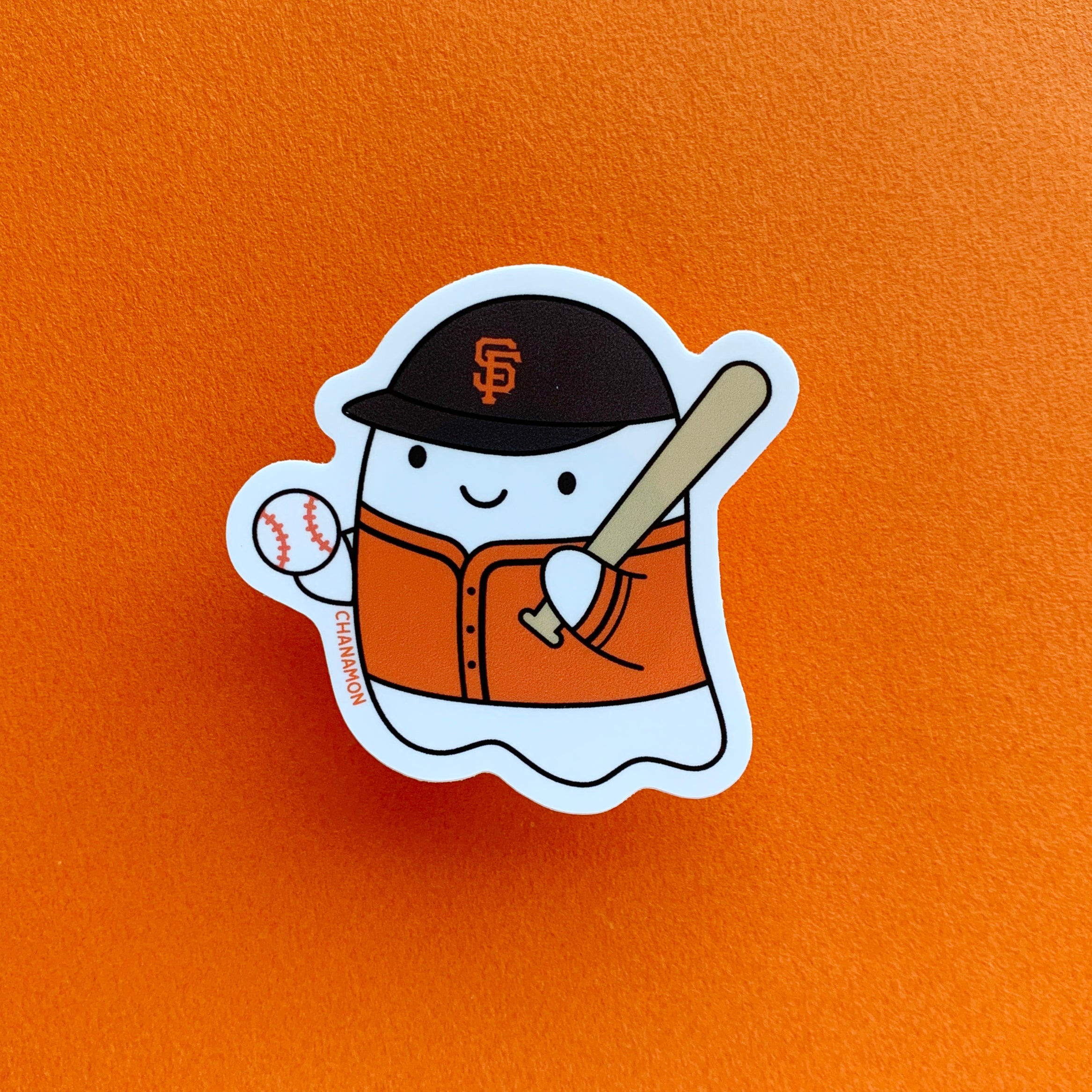 SF Giants Baseball Ghost Sticker