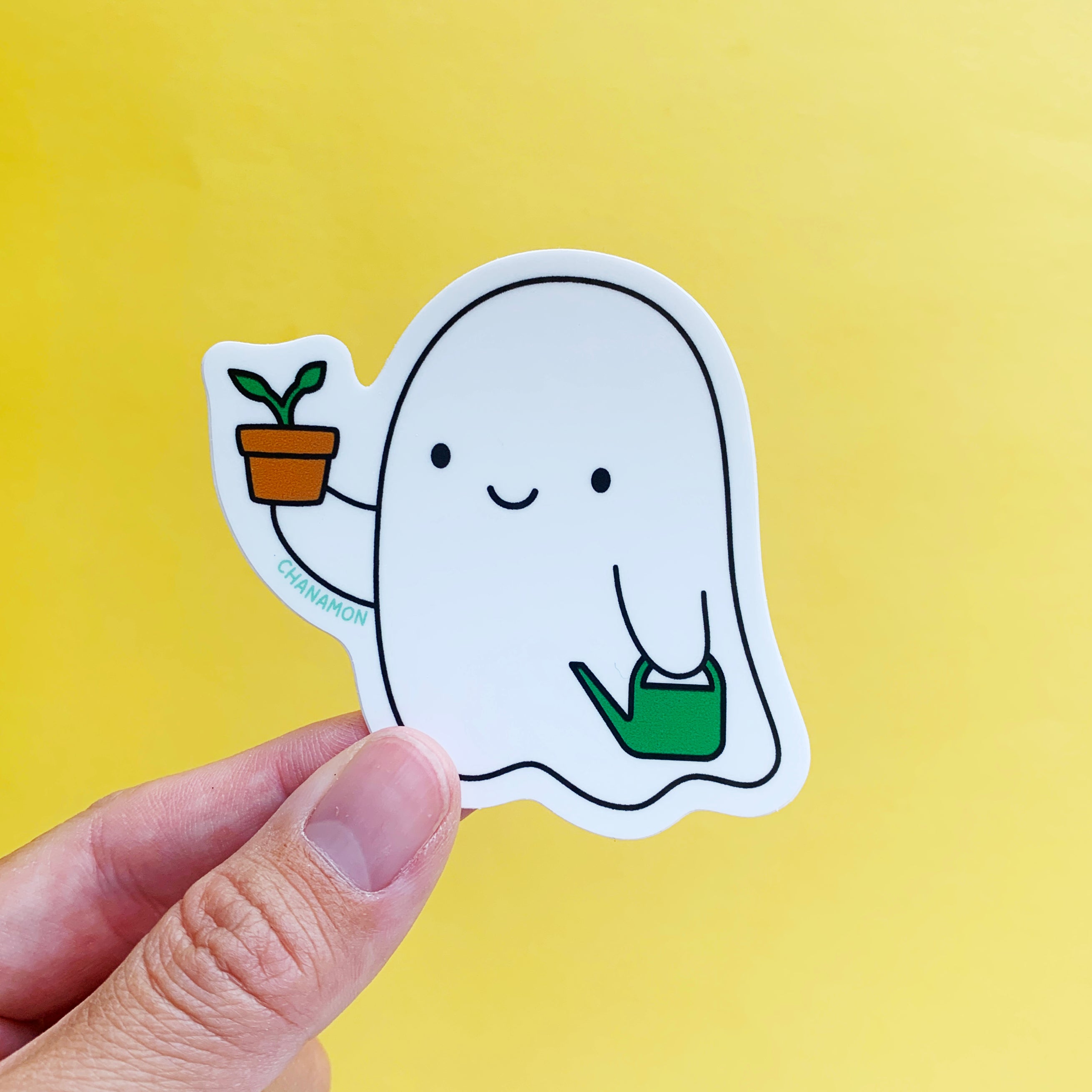 Plant Parent Ghost Sticker