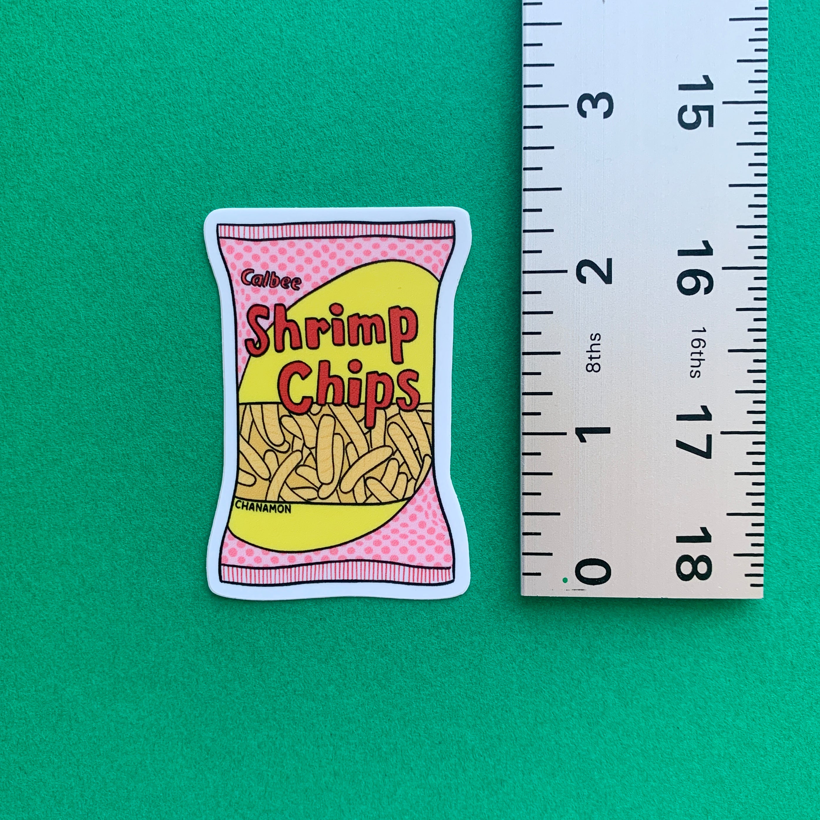 Shrimp Chips Sticker
