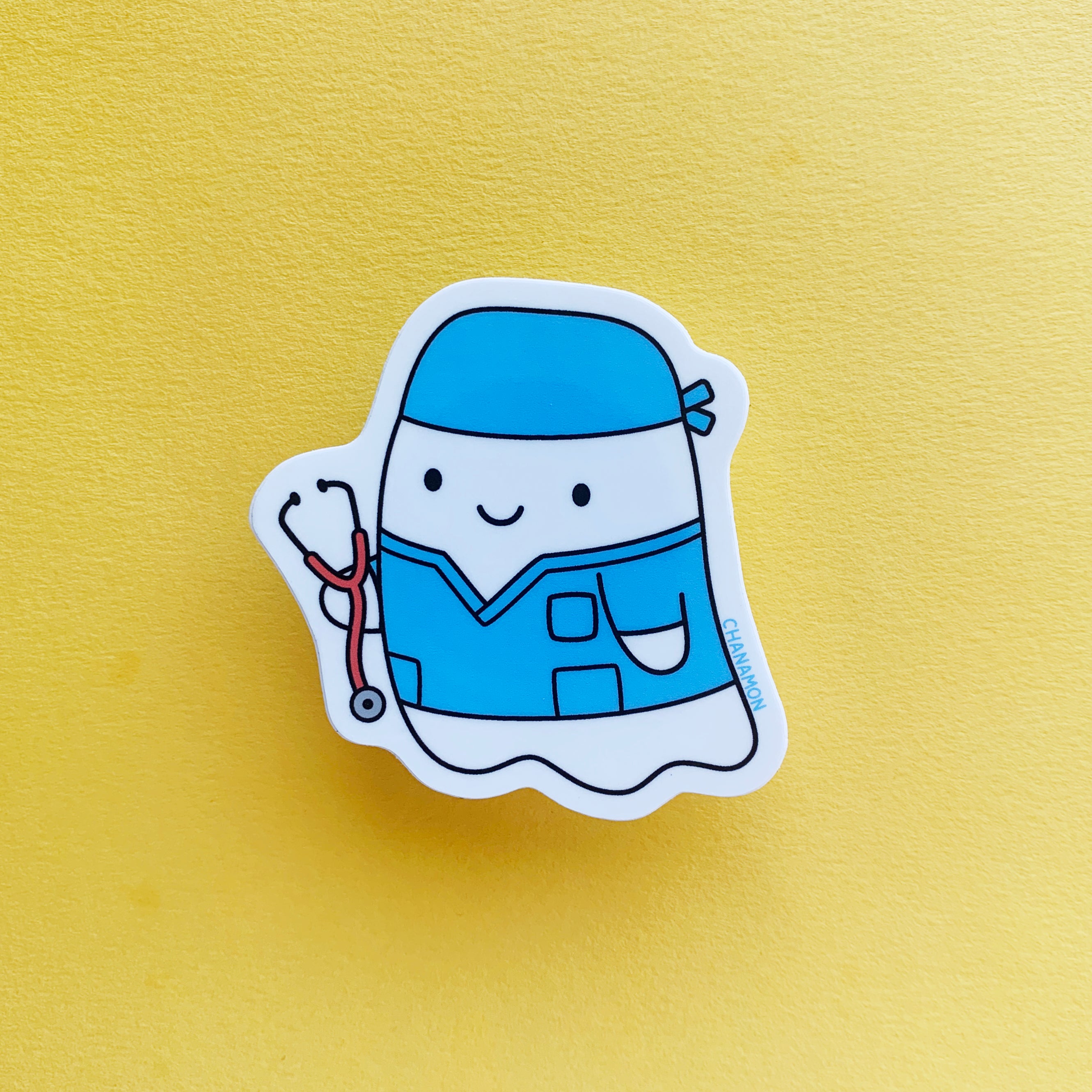 Doctor Ghost Sticker
