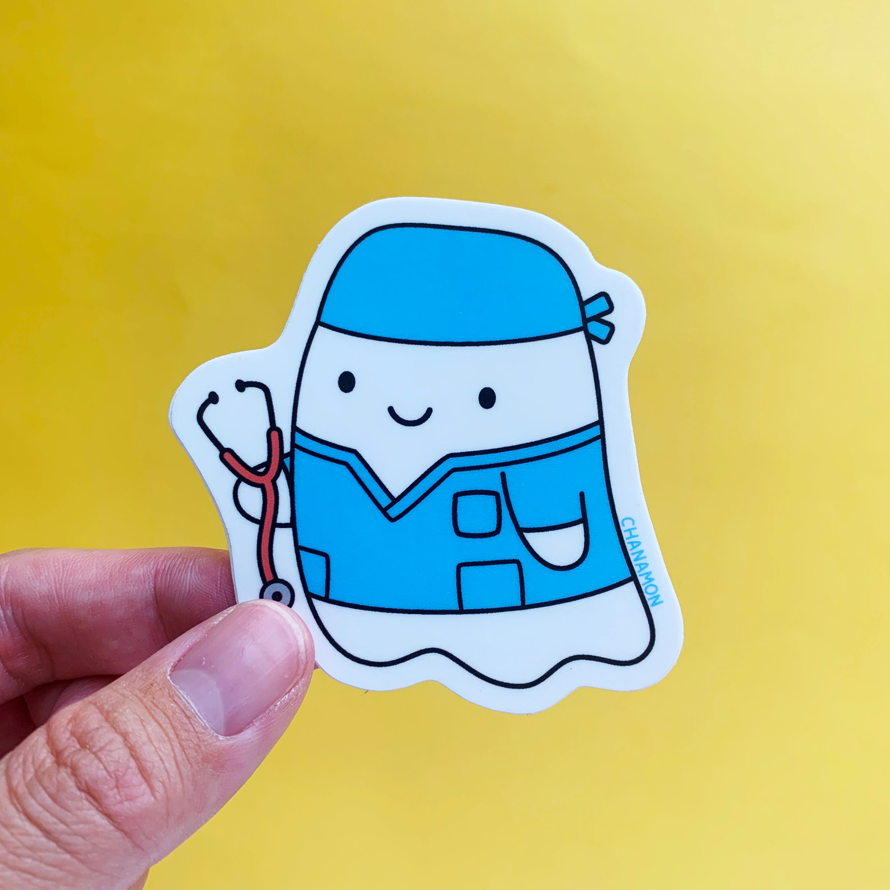 Doctor Ghost Sticker