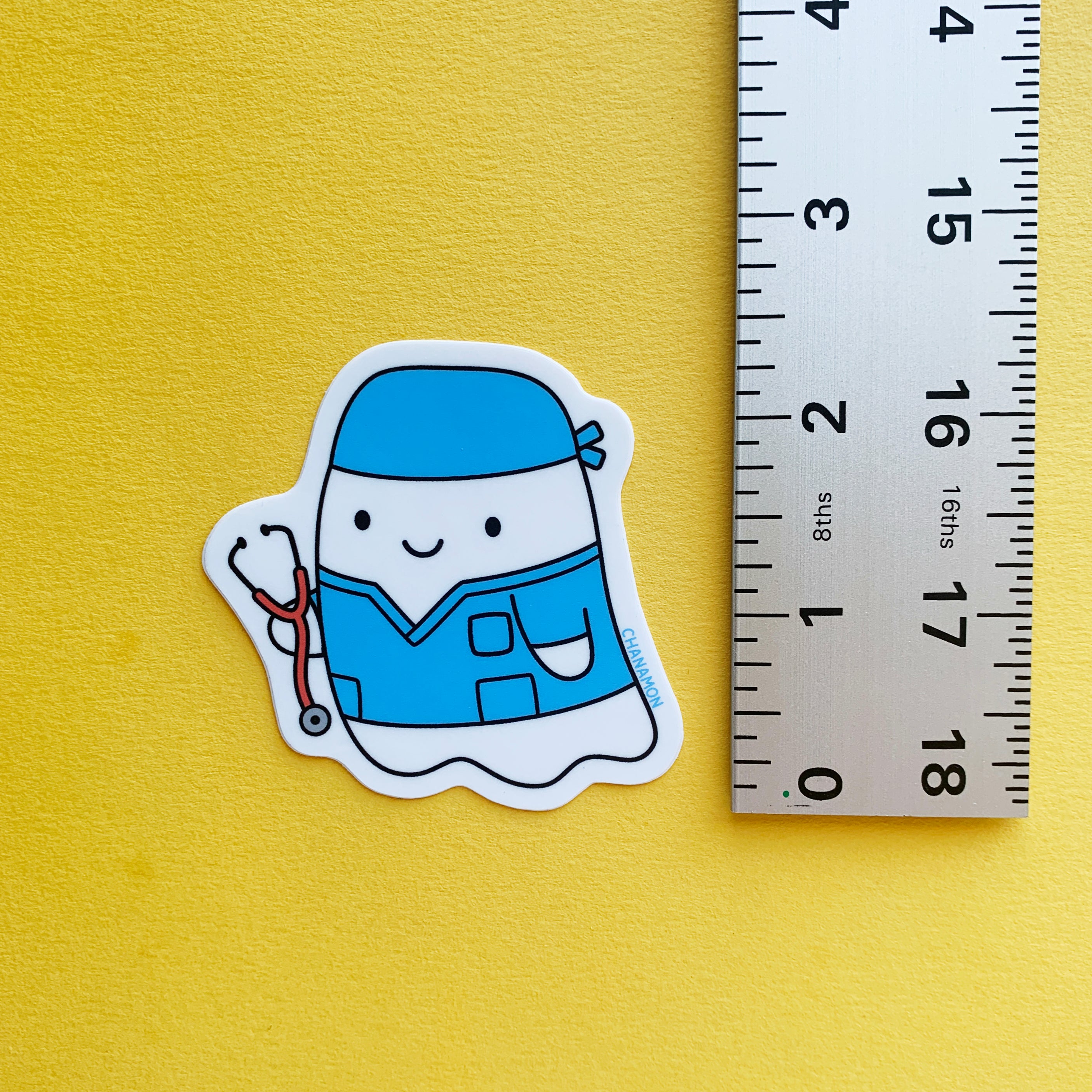 Doctor Ghost Sticker