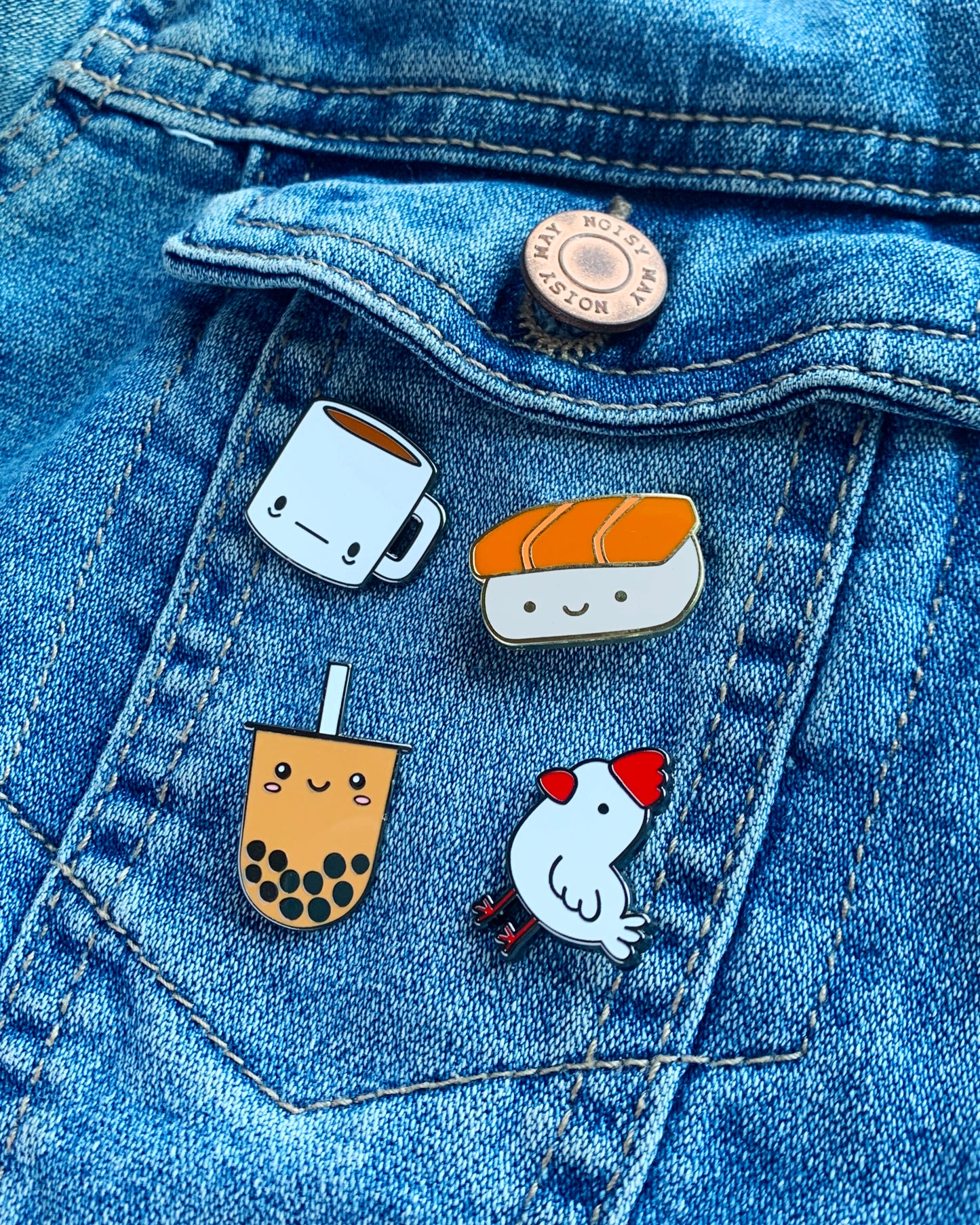 Boba Enamel Pin