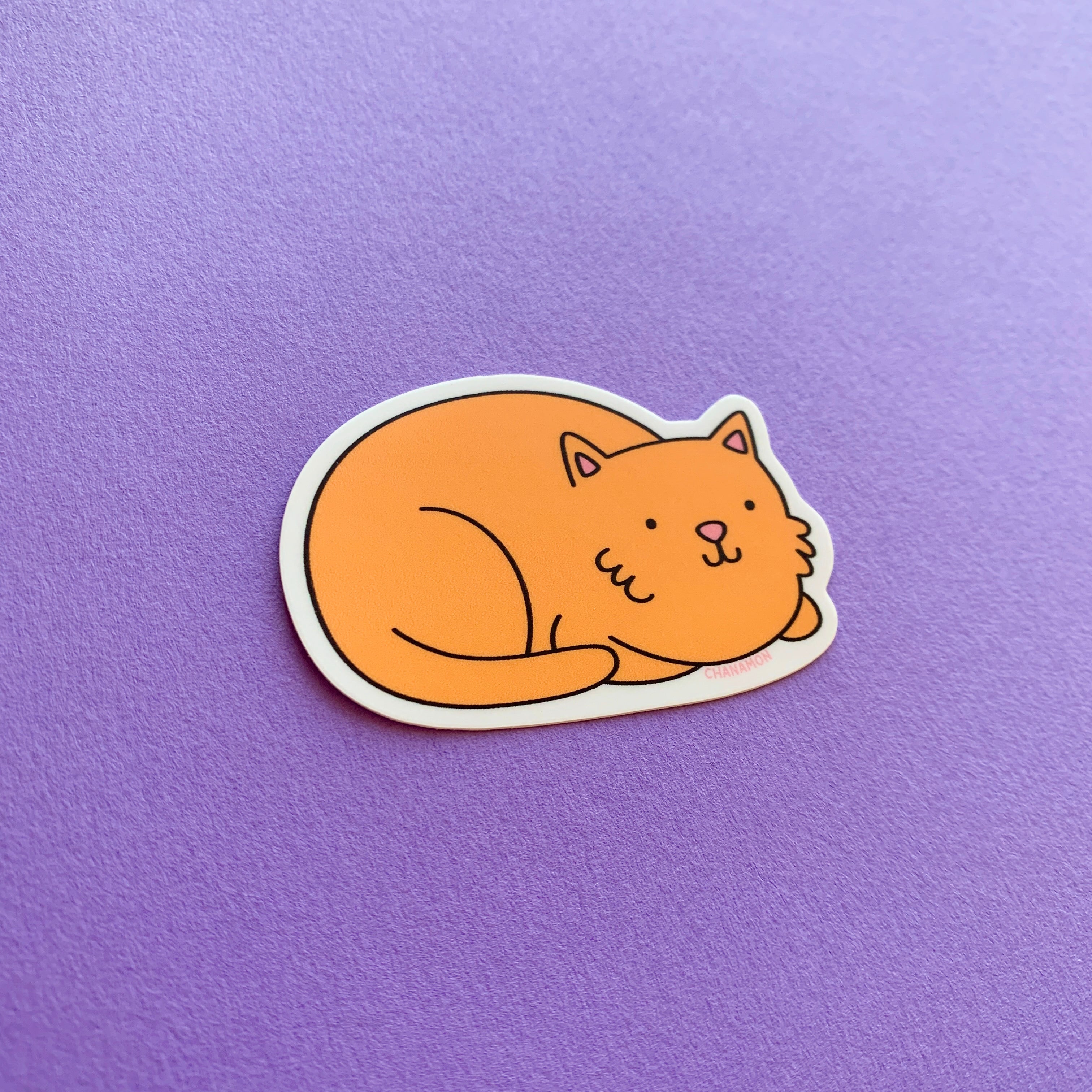 Orange Cat Loaf Sticker