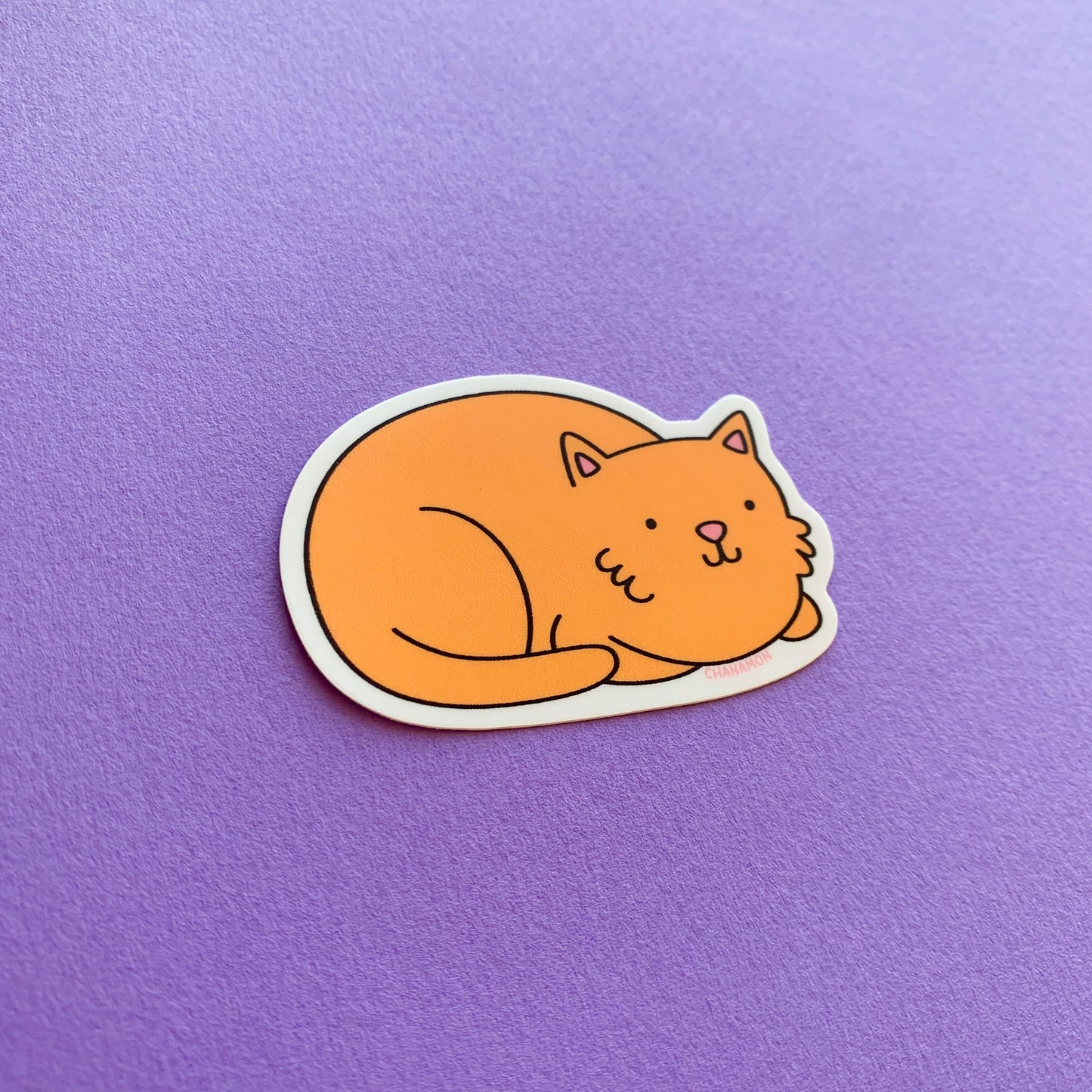 Orange Cat Loaf Sticker