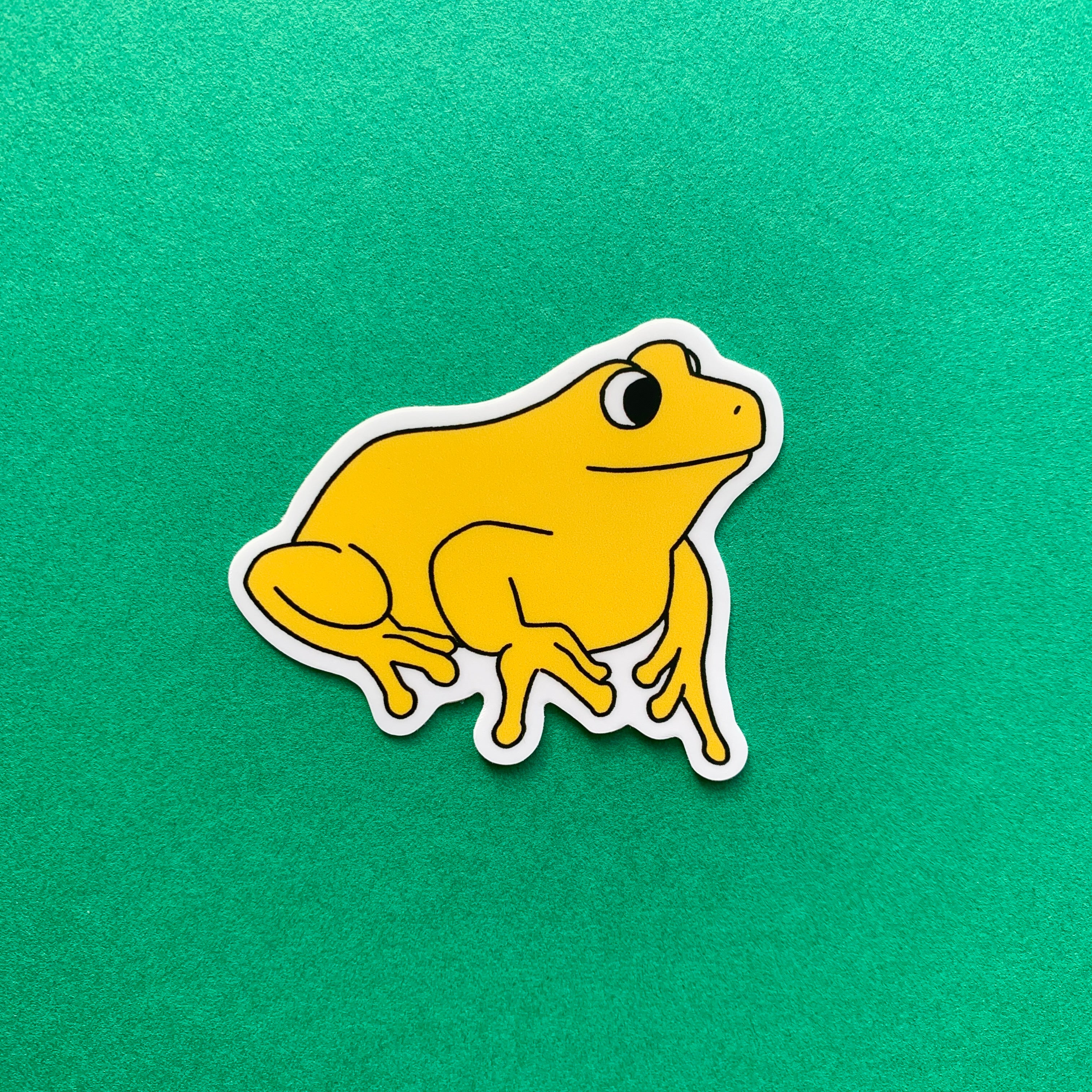 Yellow Frog Sticker
