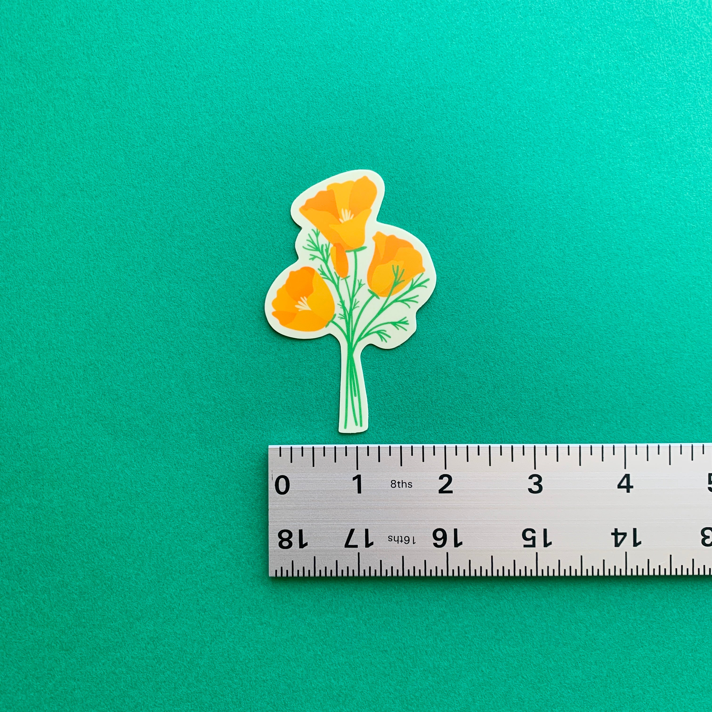 California Poppies Sticker