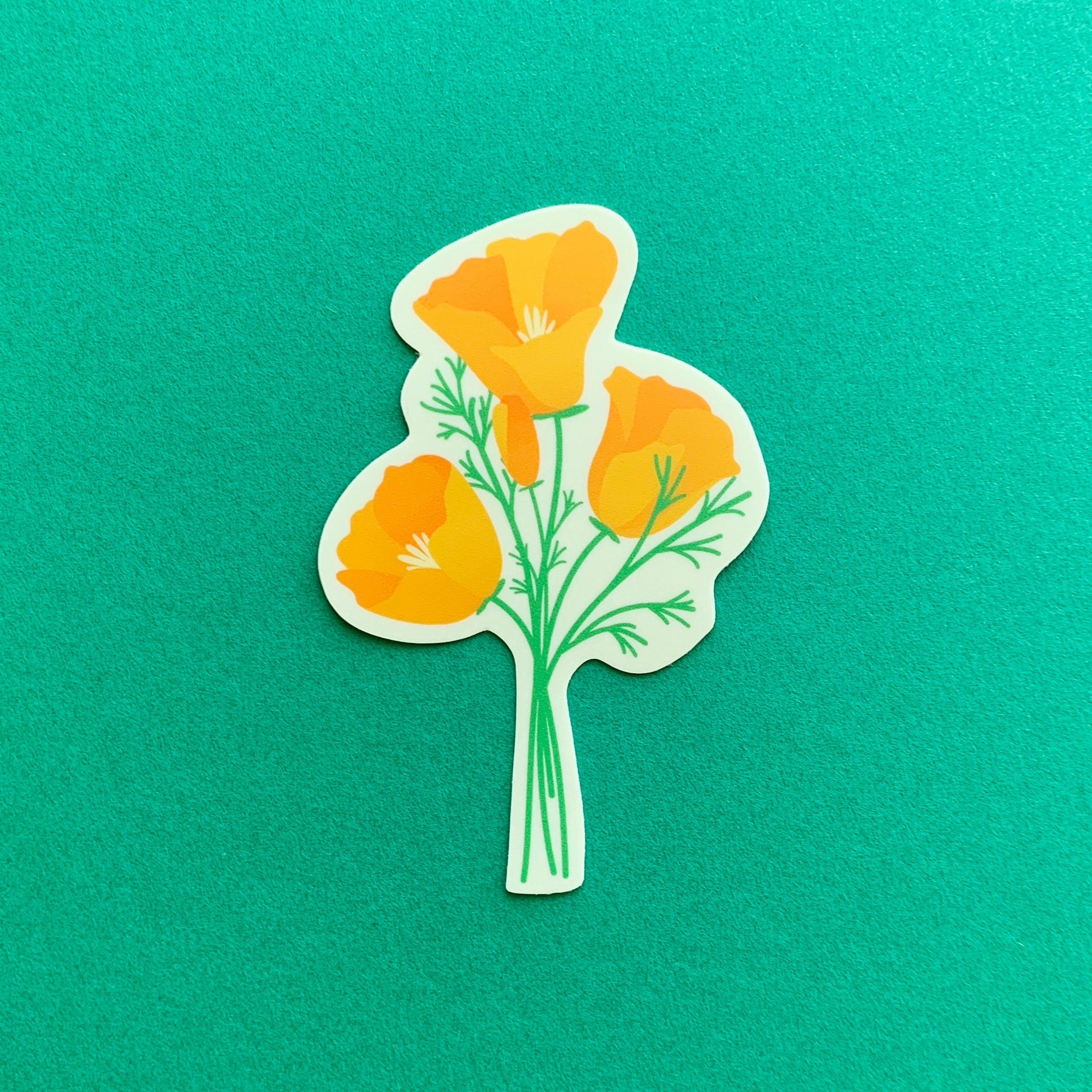 California Poppies Sticker
