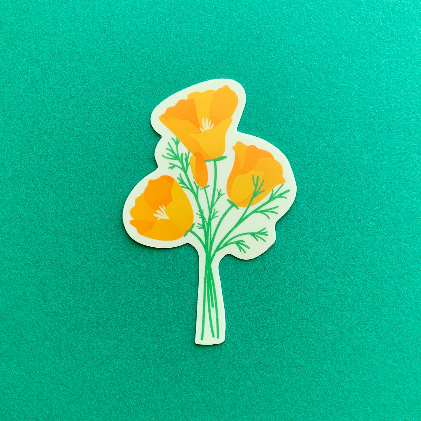 California Poppies Sticker